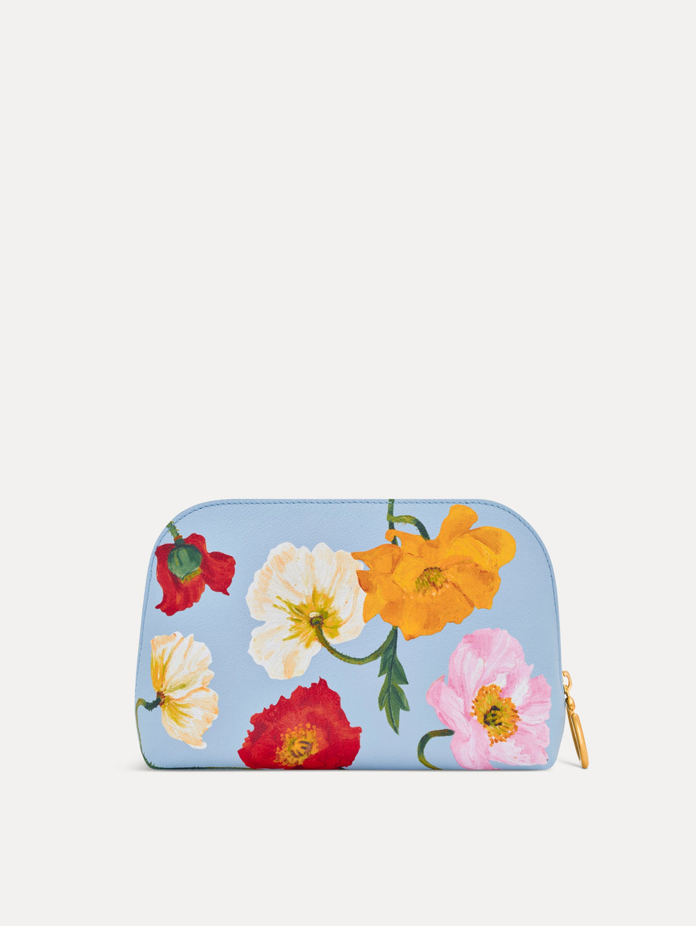 Oscar de la Renta Poppy-Printed Medium Cosmetic Case