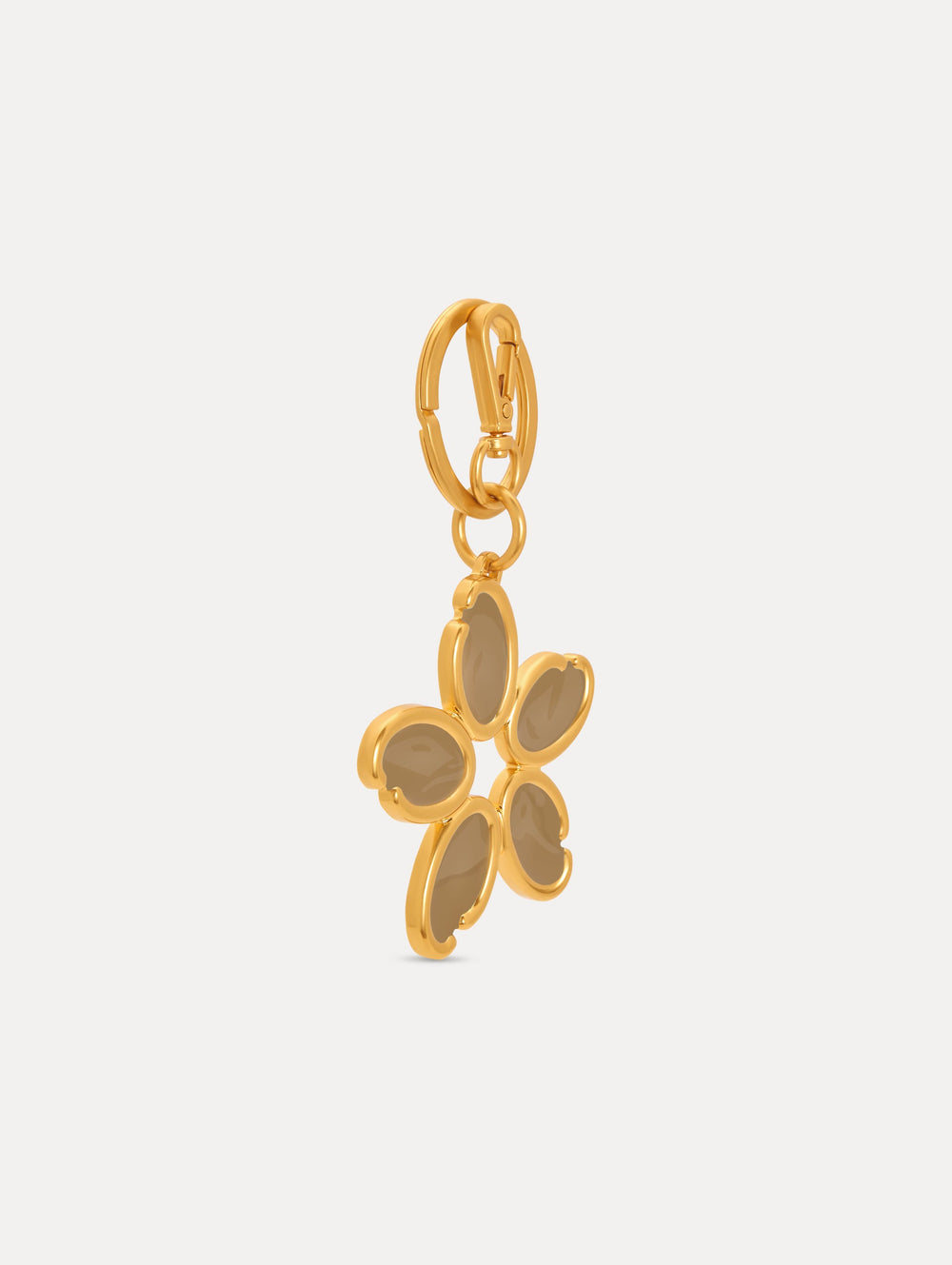 Oscar de la Renta Enamel O Flower Key Chain