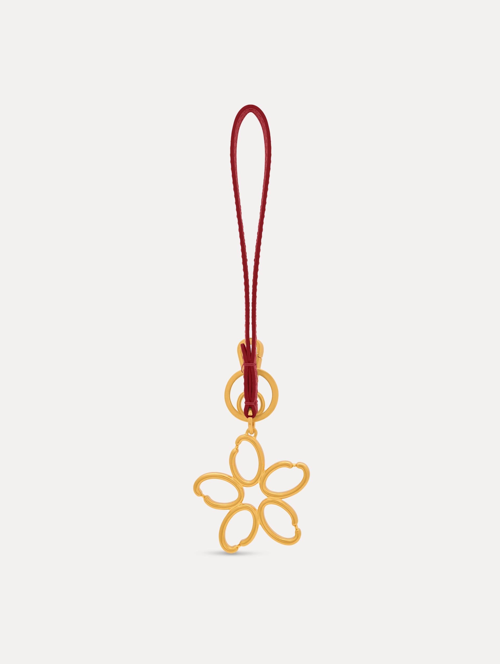 Oscar de la Renta O Flower Wristlet Key Chain