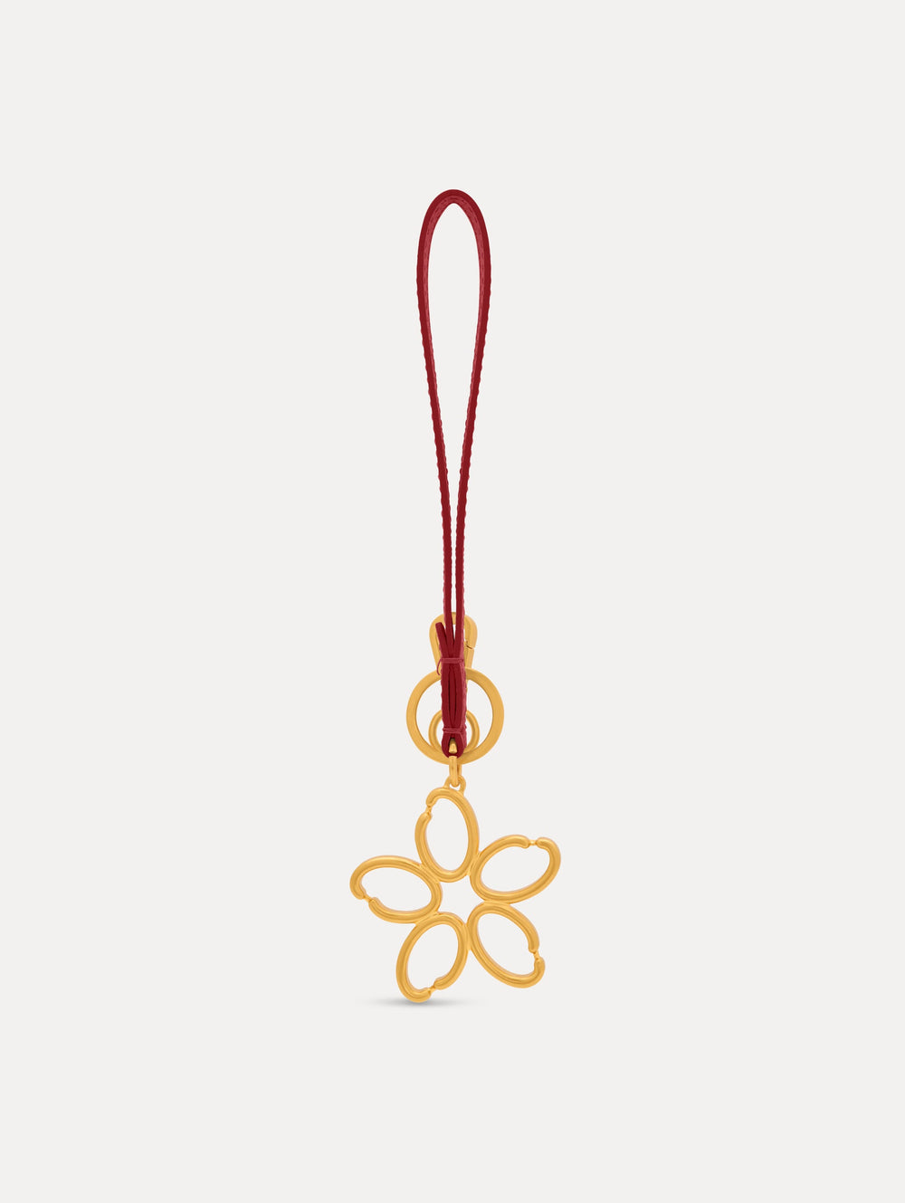 Oscar de la Renta O Flower Wristlet Key Chain