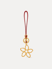 Oscar de la Renta O Flower Wristlet Key Chain