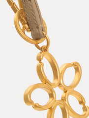 Oscar de la Renta O Flower Wristlet Key Chain