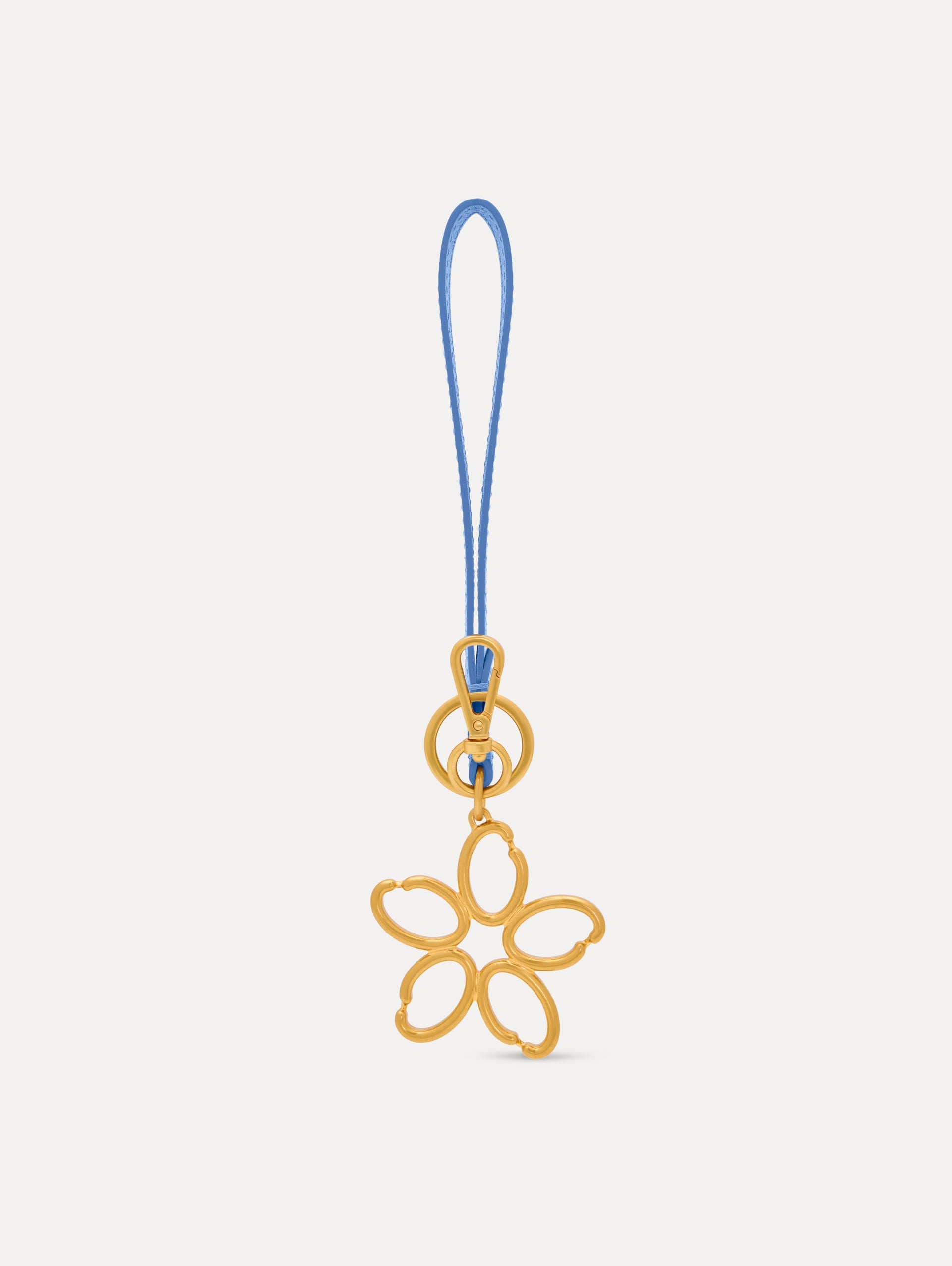 Oscar de la Renta O Flower Wristlet Key Chain