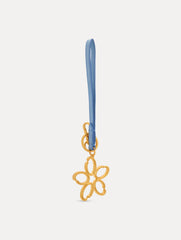 Oscar de la Renta O Flower Wristlet Key Chain