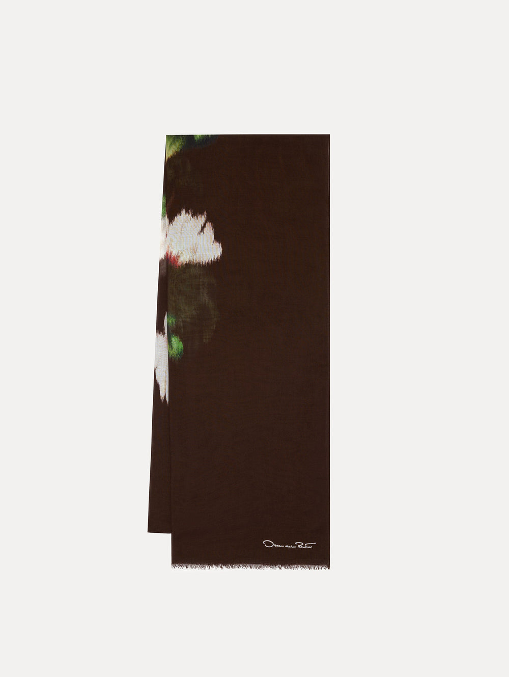 Oscar de la Renta Chiné Cyclamen Modal Cashmere Scarf