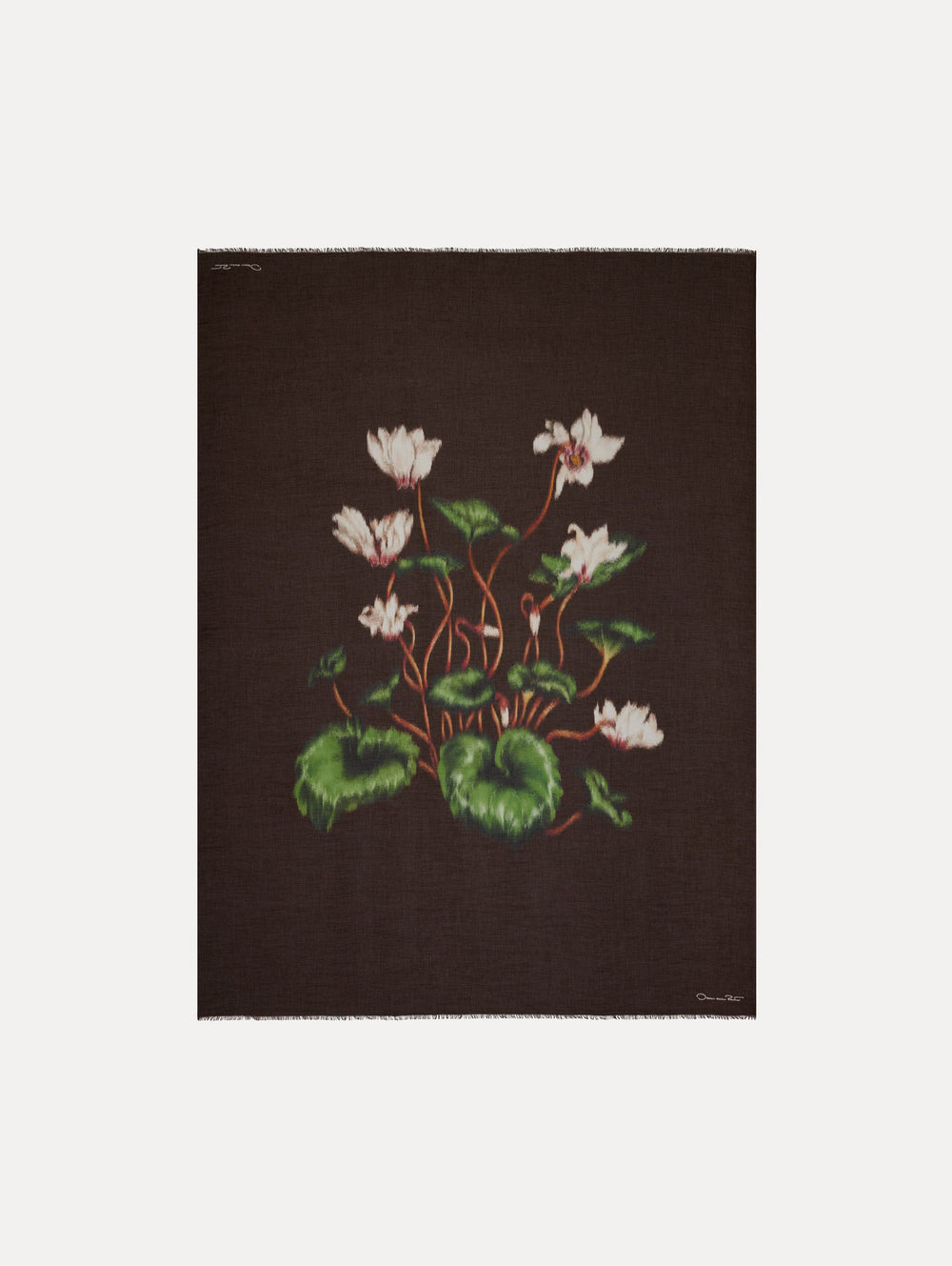 Oscar de la Renta Chiné Cyclamen Modal Cashmere Scarf