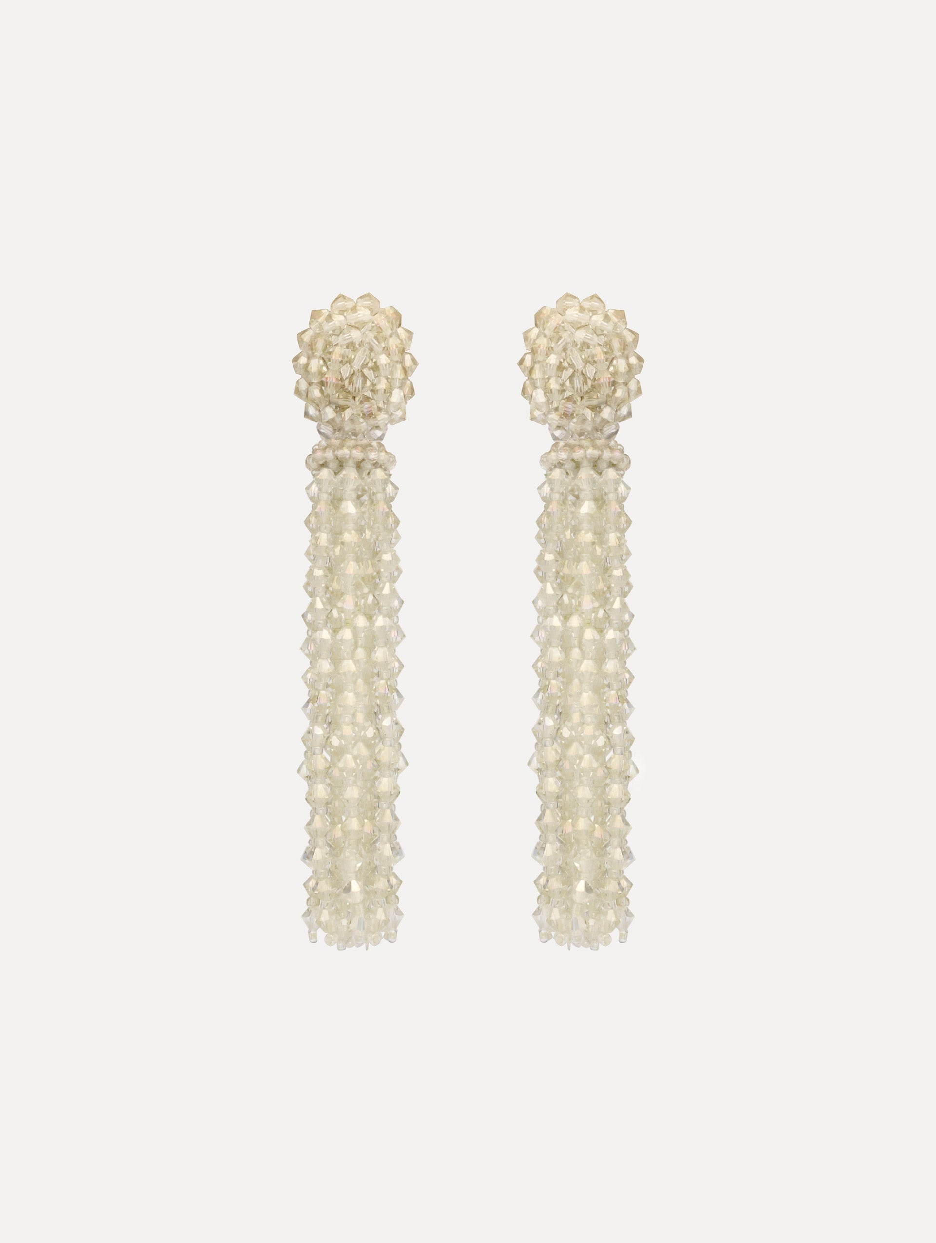 Oscar de la Renta Tassel Clip-On Earrings