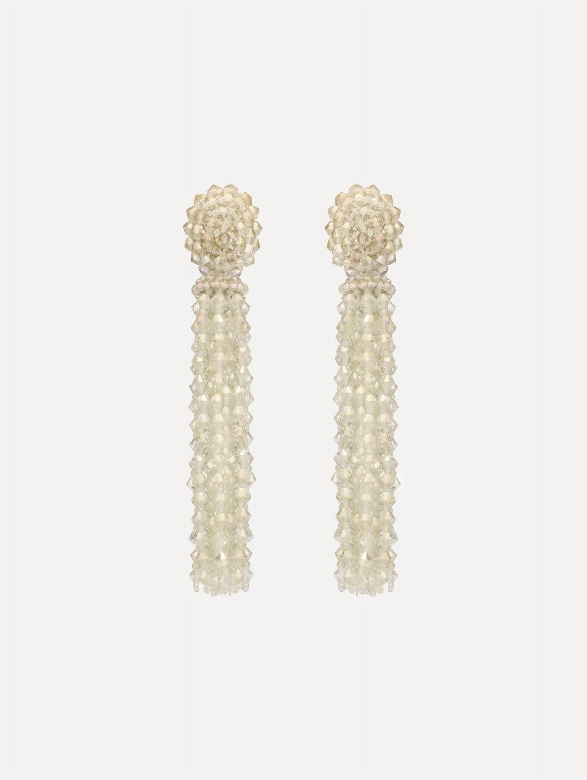 Oscar de la Renta Tassel Clip-On Earrings