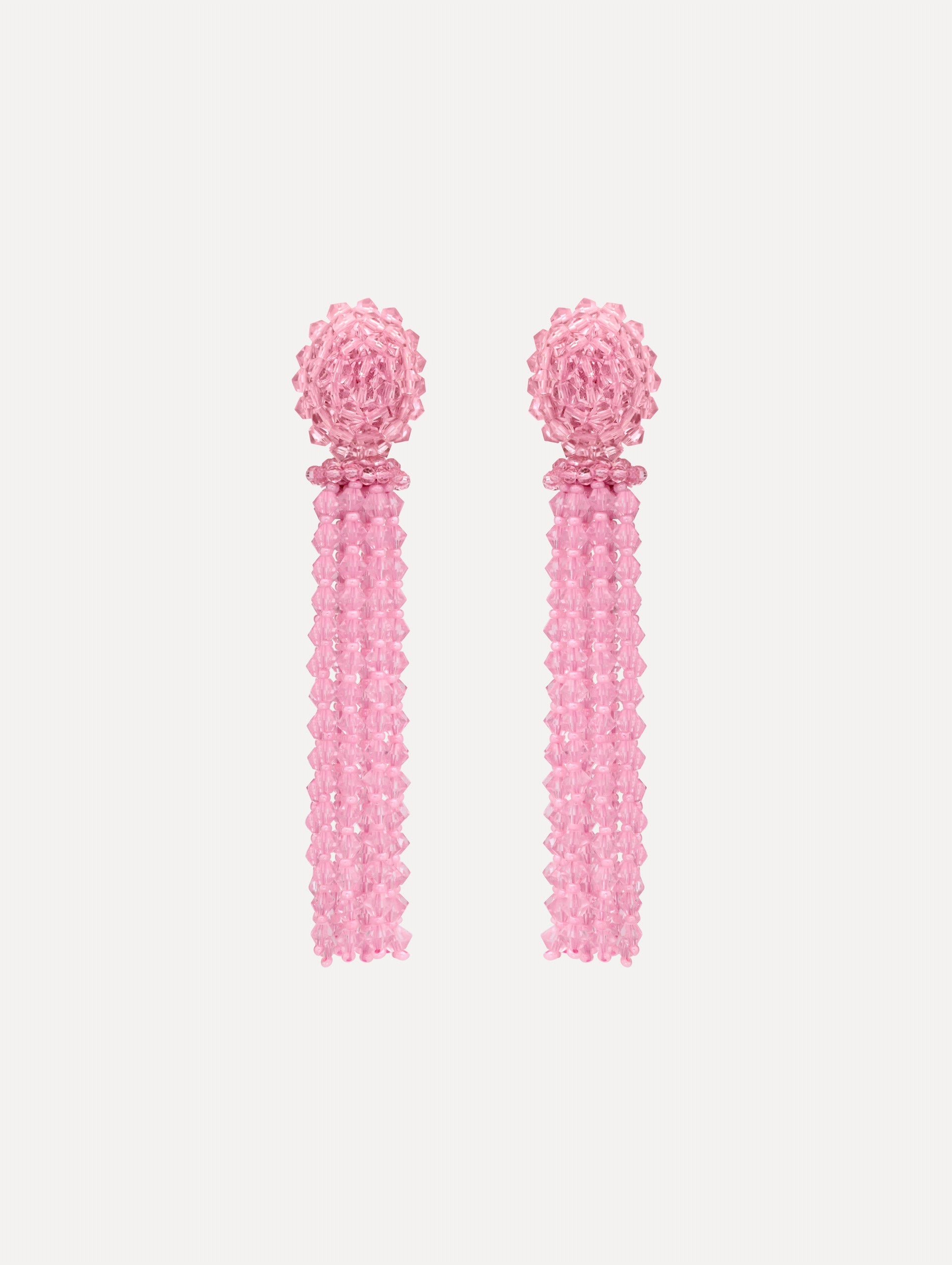 Oscar de la Renta Tassel Clip-On Earrings