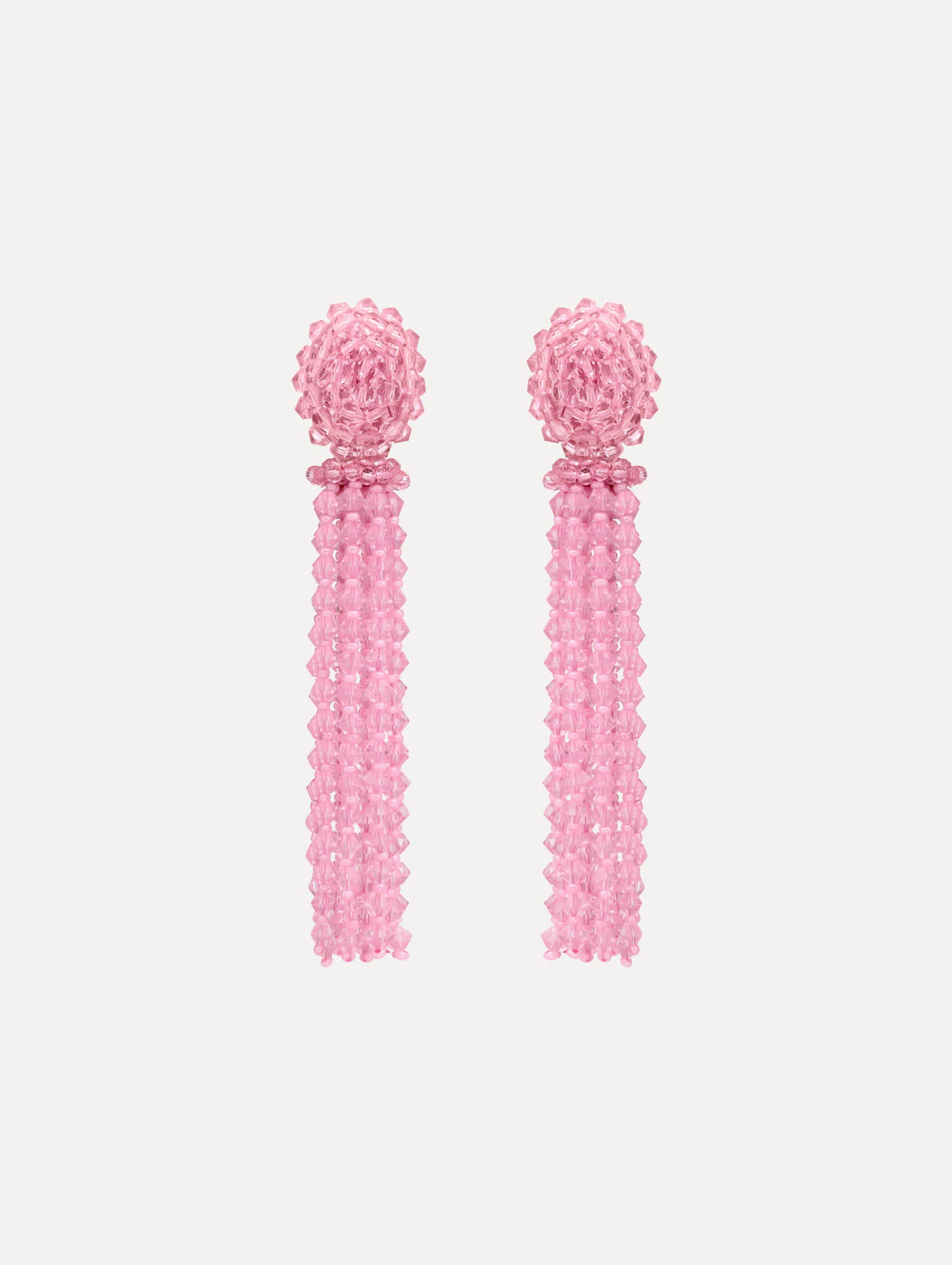 Oscar de la Renta Tassel Clip-On Earrings