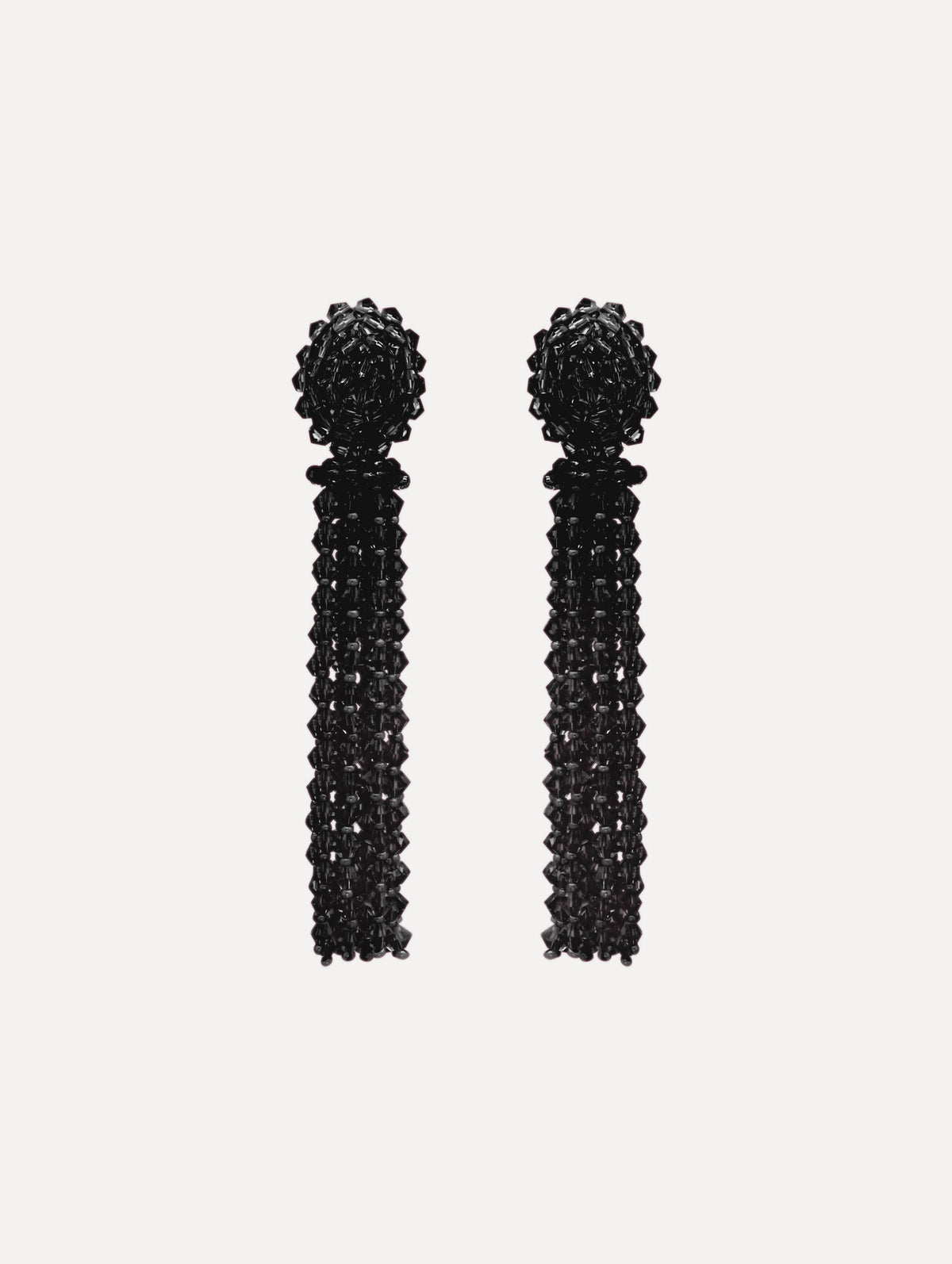Oscar de la Renta Tassel Clip-On Earrings