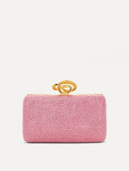 Oscar de la Renta Crystal Pavé Knot Minaudière