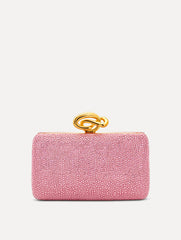 Oscar de la Renta Crystal Pavé Knot Minaudière
