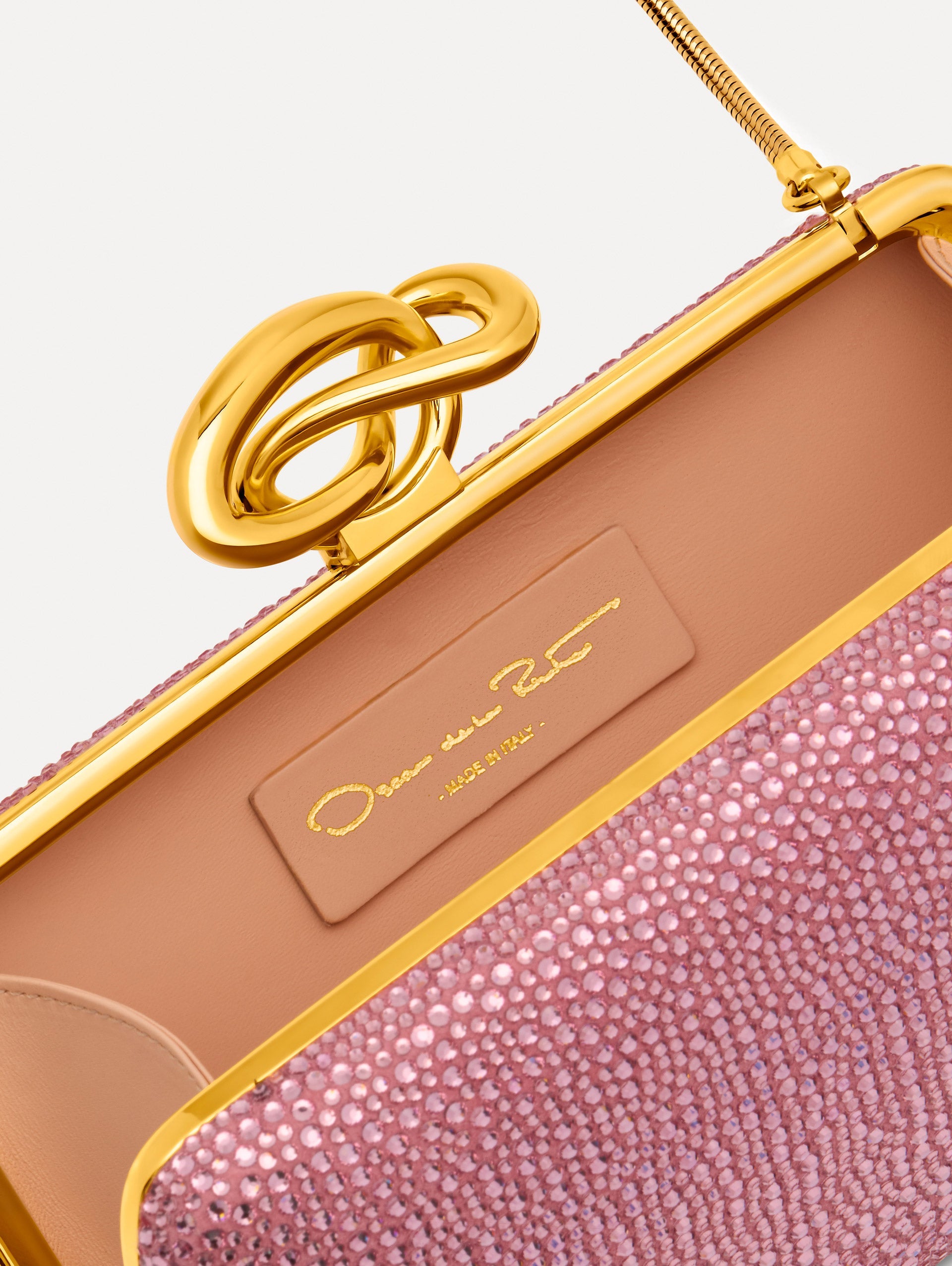 Oscar de la Renta Crystal Pavé Knot Minaudière