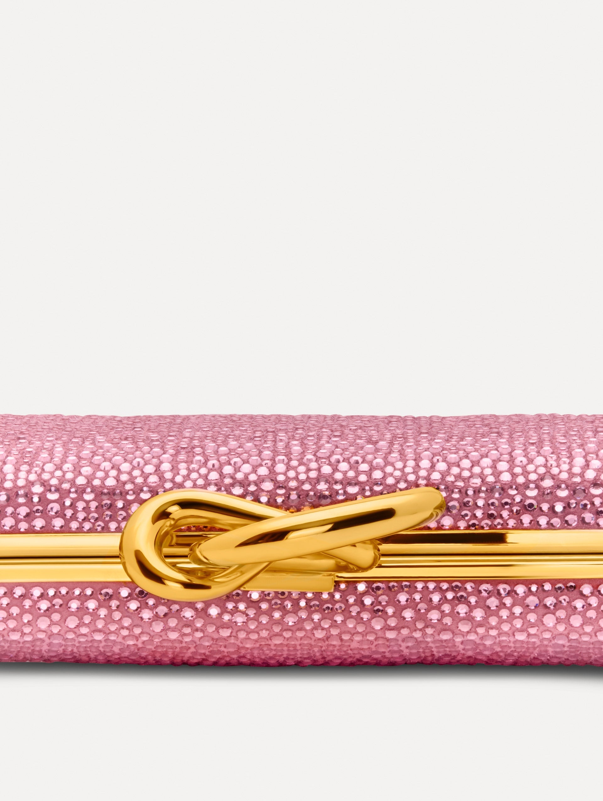 Oscar de la Renta Crystal Pavé Knot Minaudière