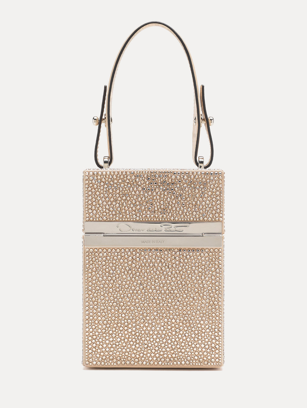 Oscar de la Renta Crystal Pavé Alibi Top Handle Bag