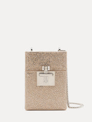 Oscar de la Renta Crystal Pavé Alibi Top Handle Bag
