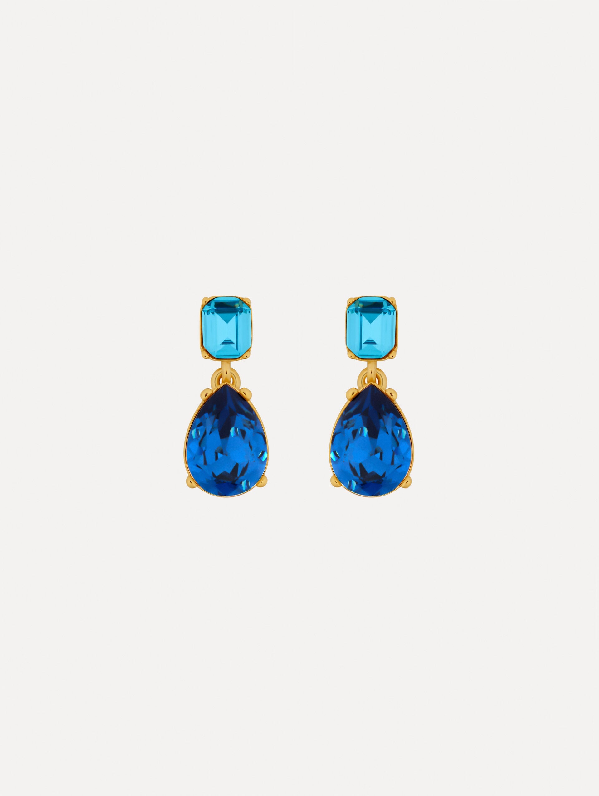 Oscar de la Renta Crystal Drop Earrings
