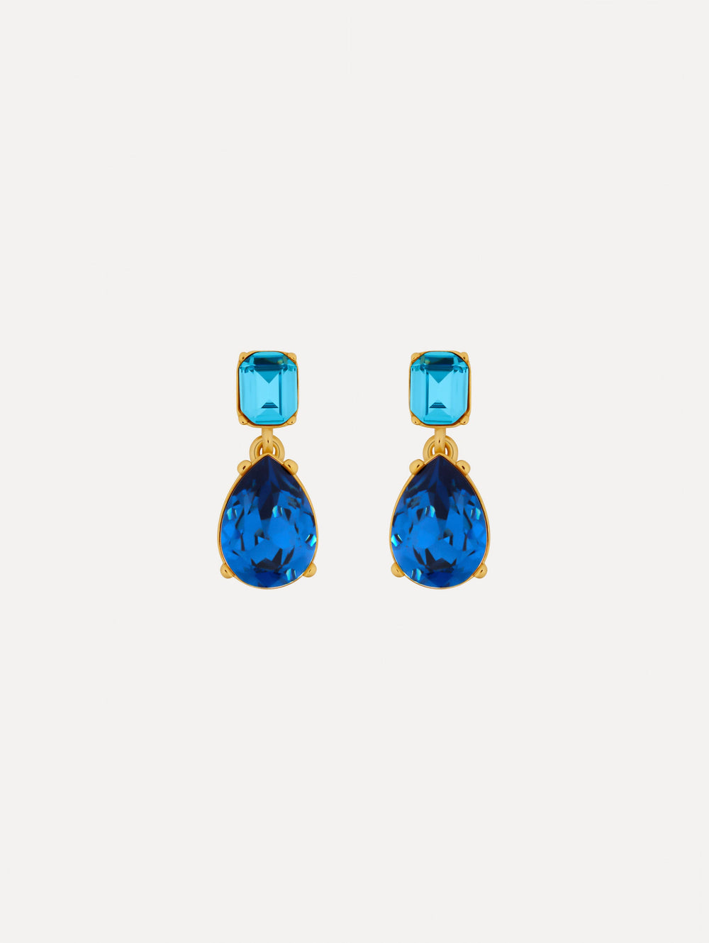 Oscar de la Renta Crystal Drop Earrings