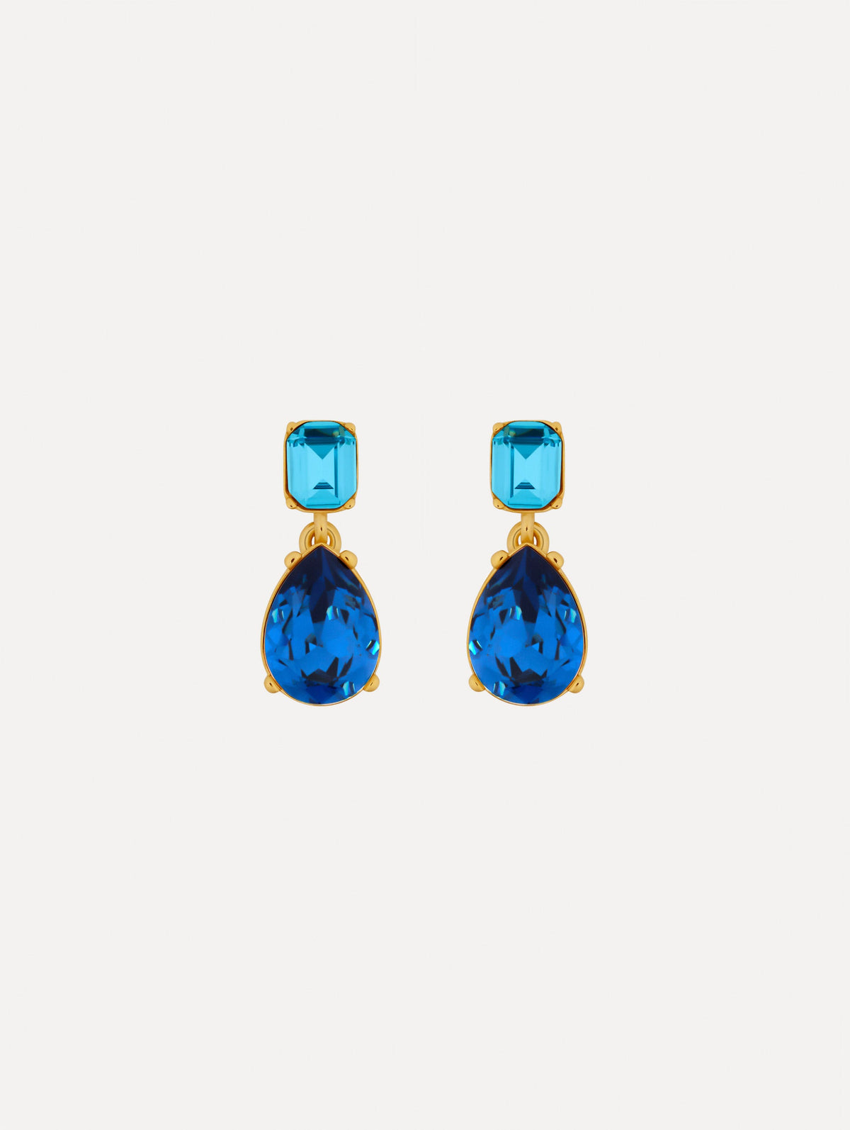 Oscar de la Renta Crystal Drop Earrings