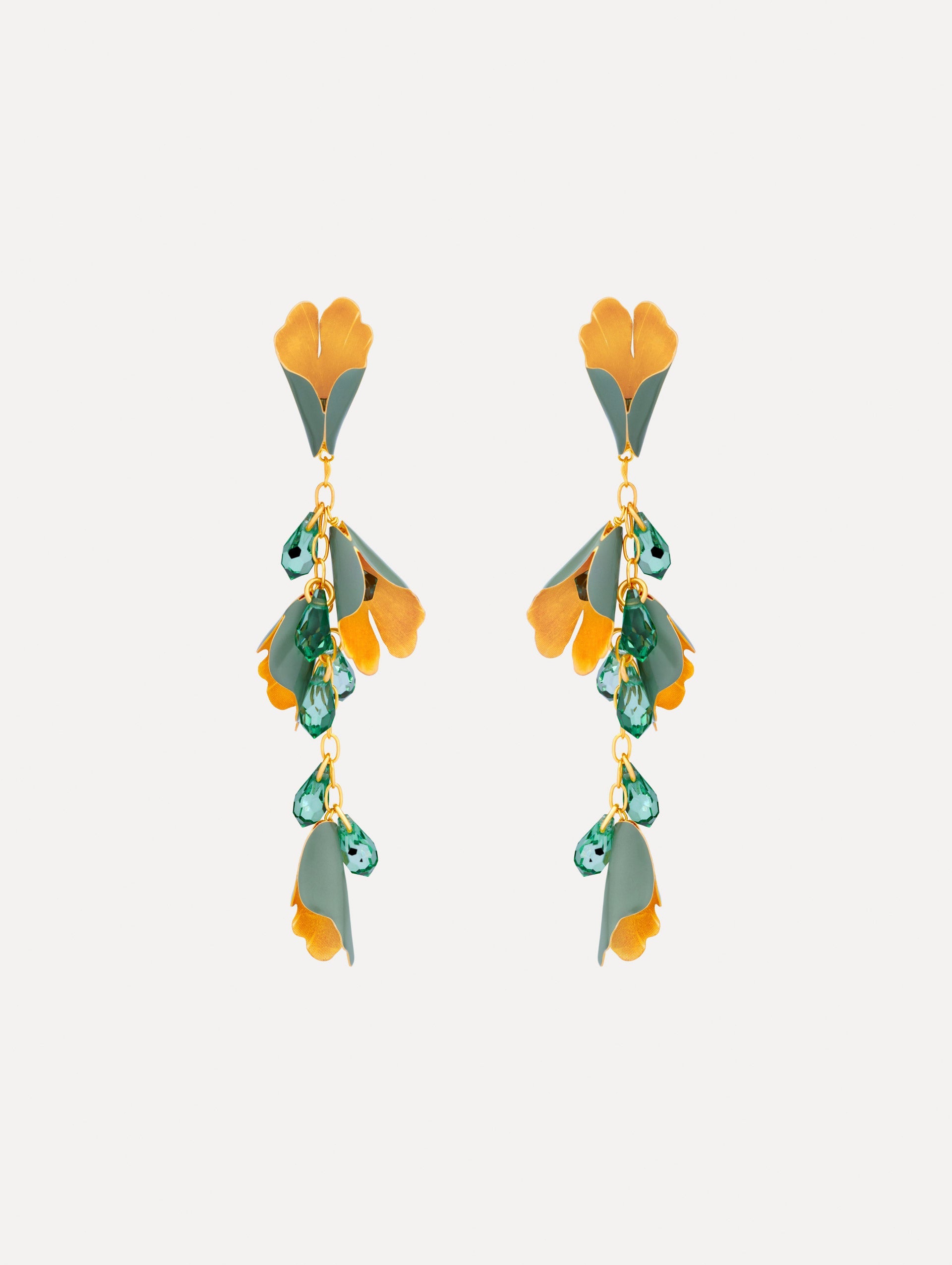 Oscar de la Renta Bellflower Drop Earrings