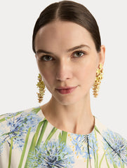 Oscar de la Renta Foxglove Earrings
