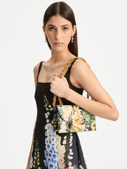 Oscar de la Renta Foxglove Printed TRO Bag