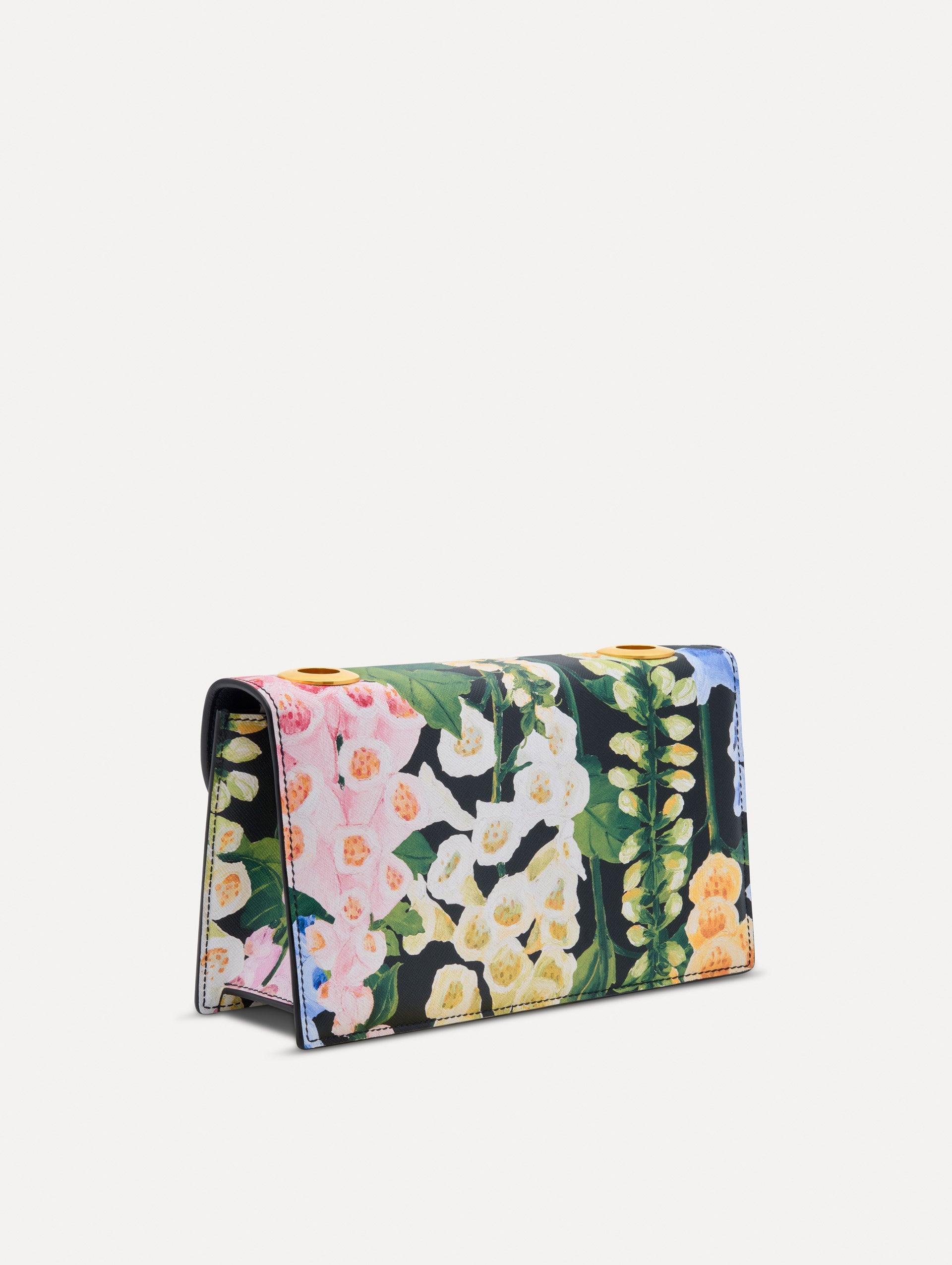 Oscar de la Renta Foxglove Printed TRO Bag