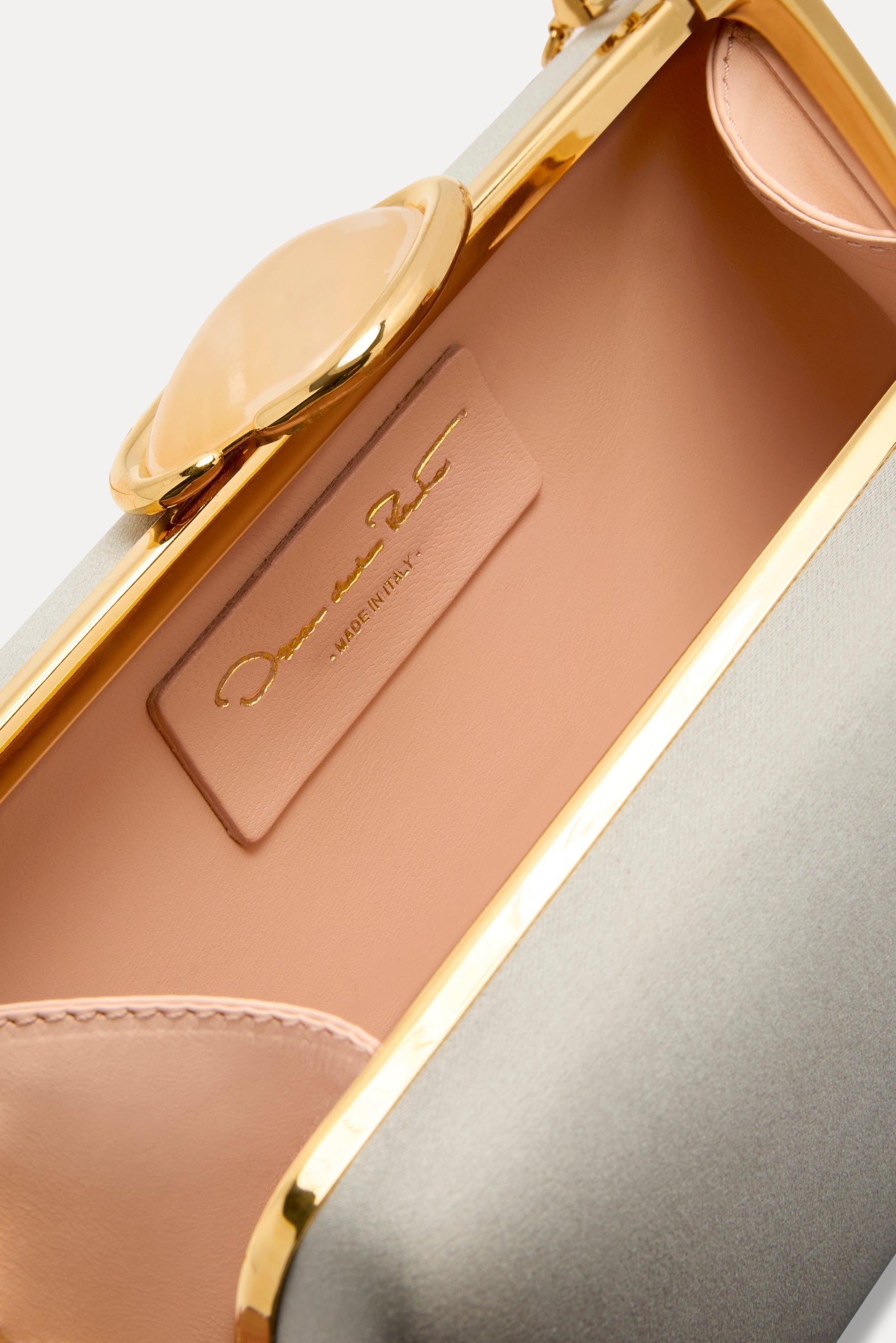 Oscar de la Renta O Satin Minaudière