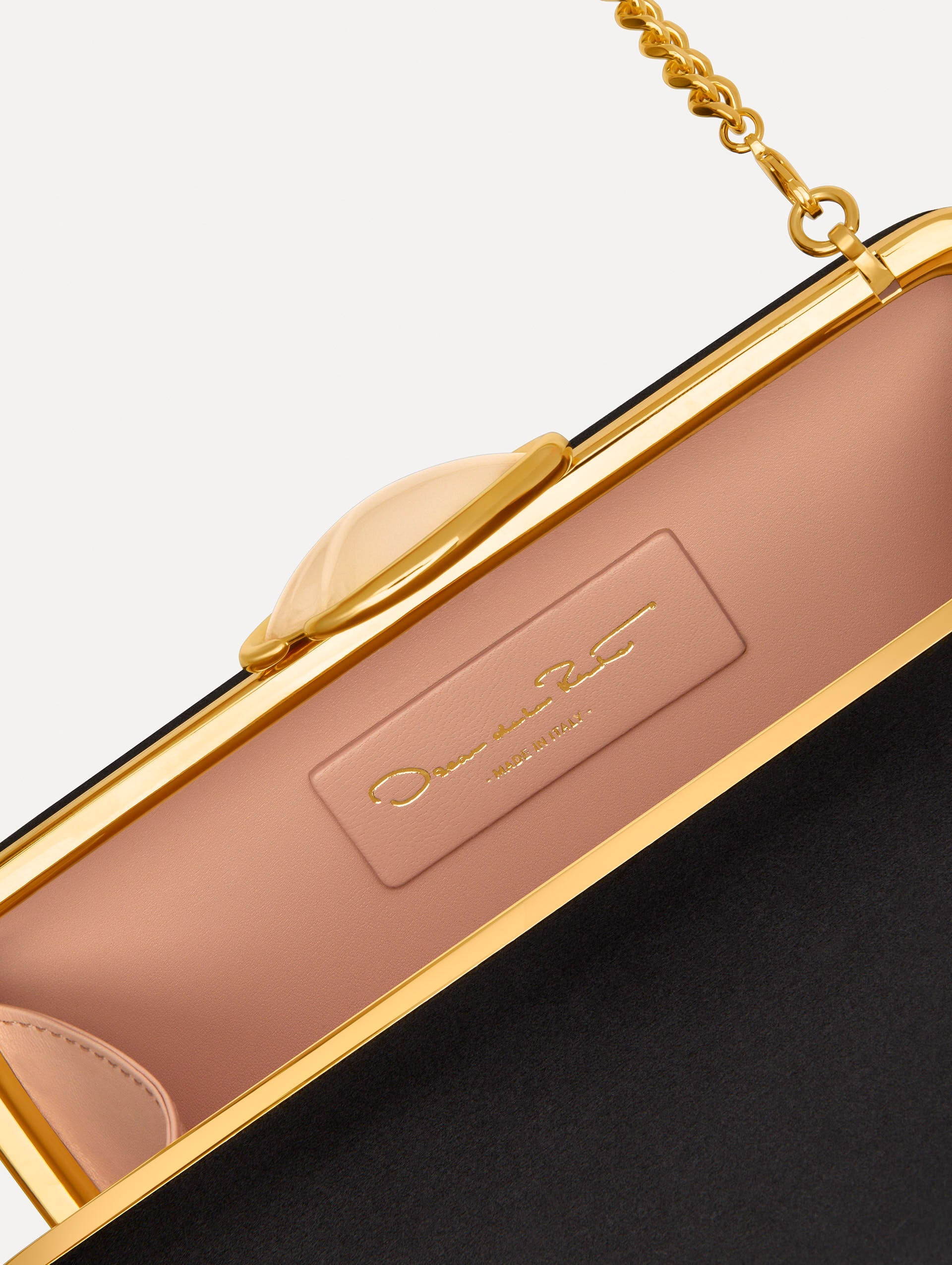 Oscar de la Renta O Satin Minaudière