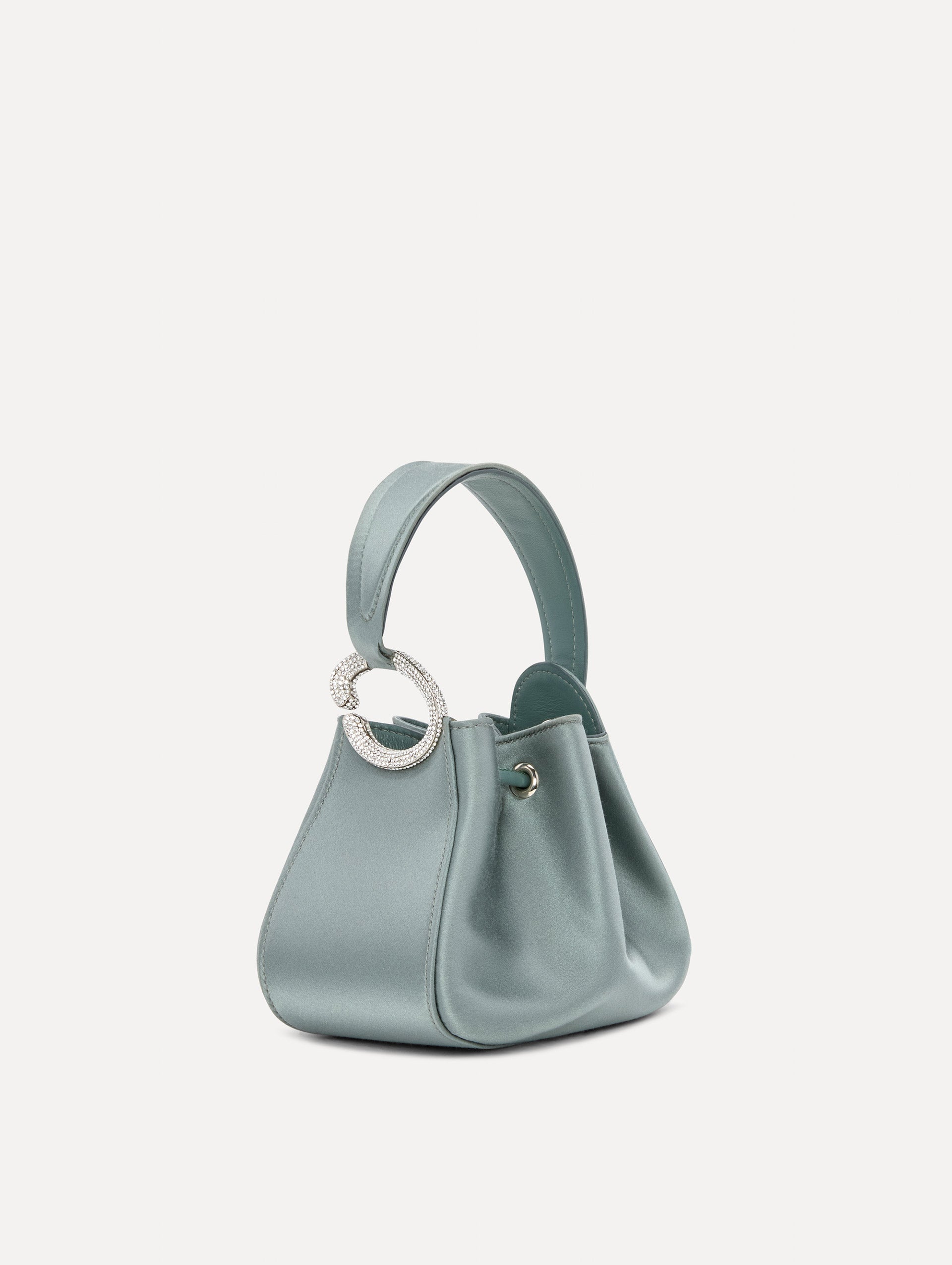 Oscar de la Renta Crystal Pavé Nano O Handle Bag