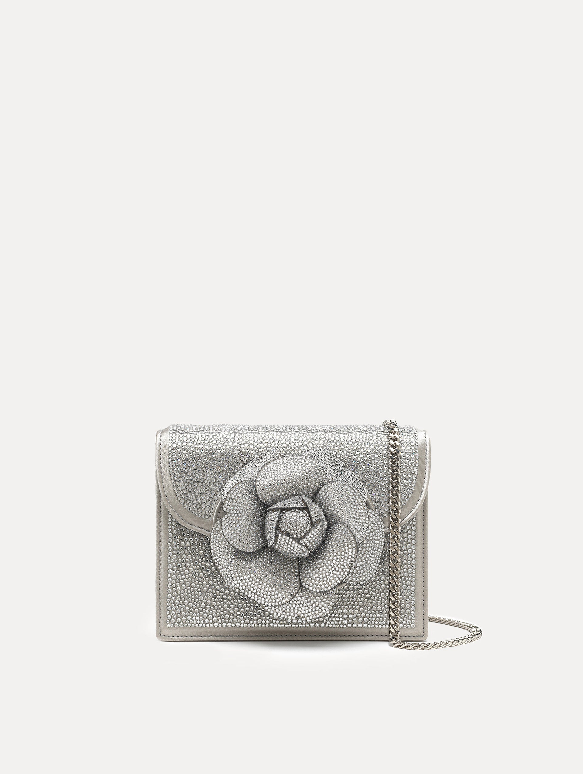 Oscar de la Renta Crystal Pavé Mini TRO Bag