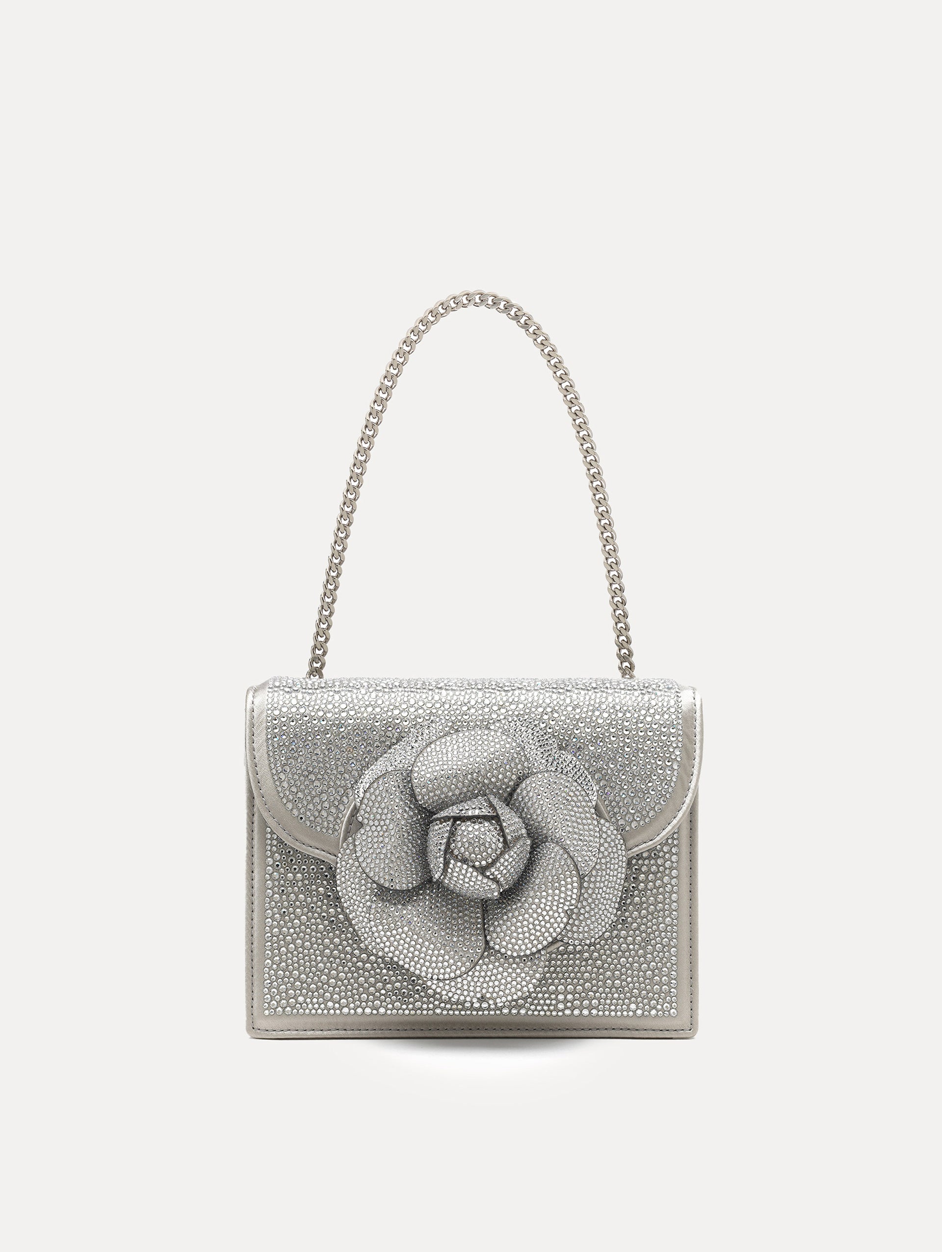 Oscar de la Renta Crystal Pavé Mini TRO Bag