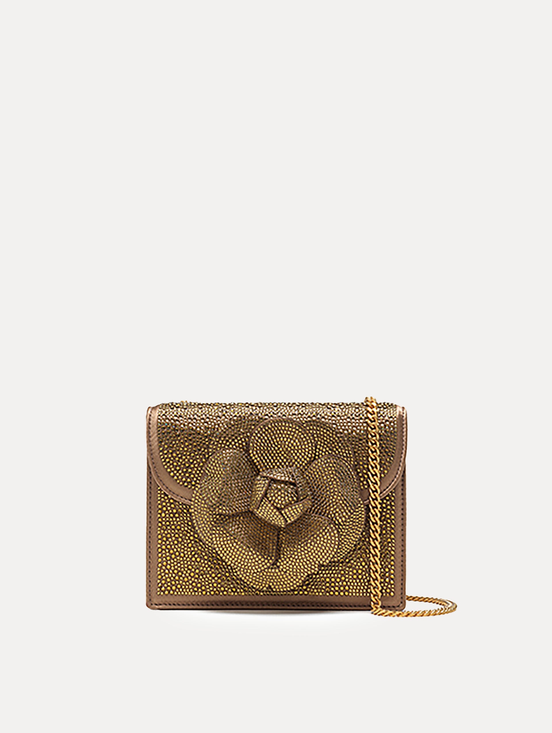 Oscar de la Renta Crystal Pavé Mini TRO Bag