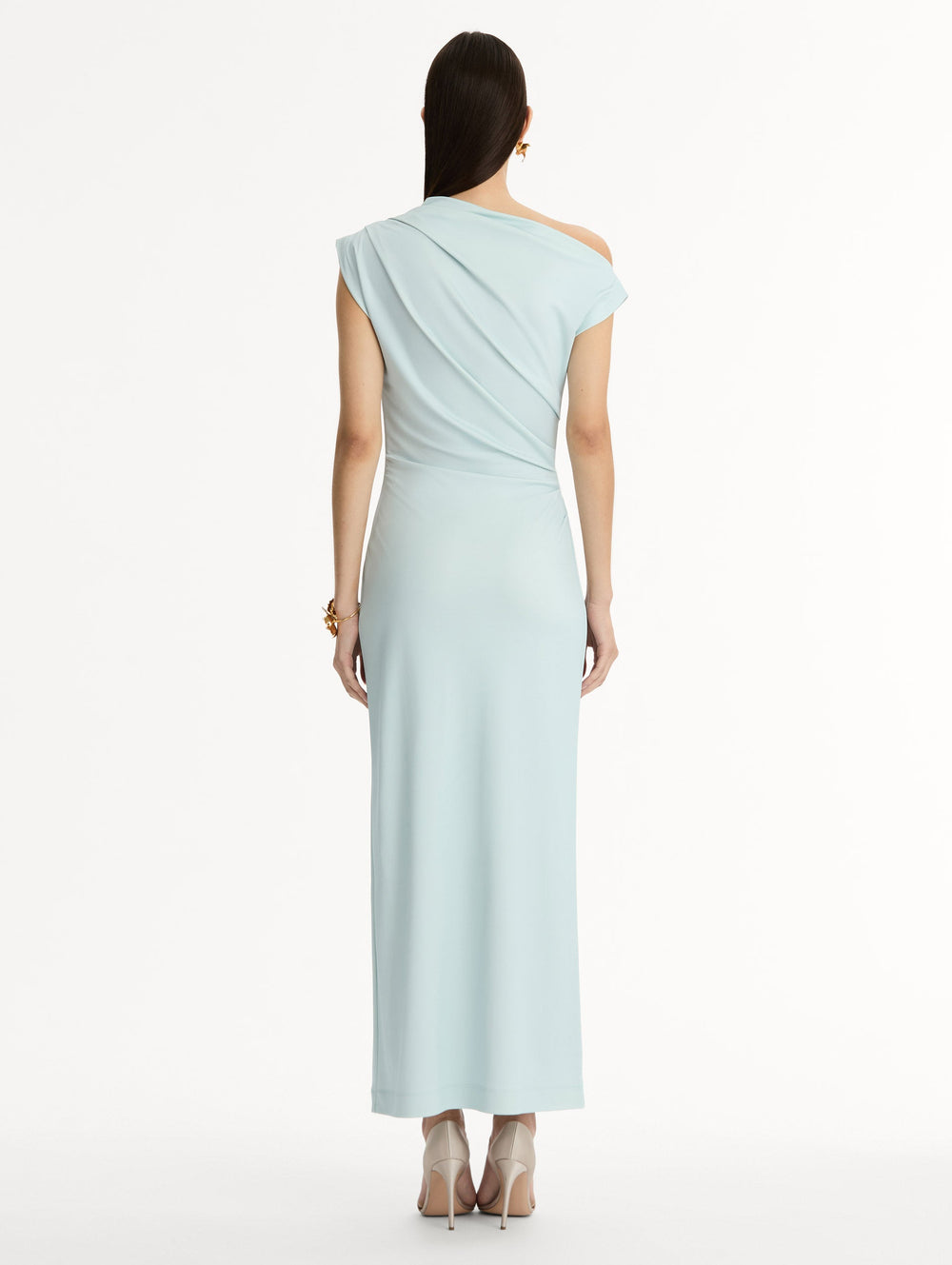Oscar de la Renta Chiné Cyclamen Jersey Dress