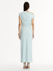 Oscar de la Renta Chiné Cyclamen Jersey Dress