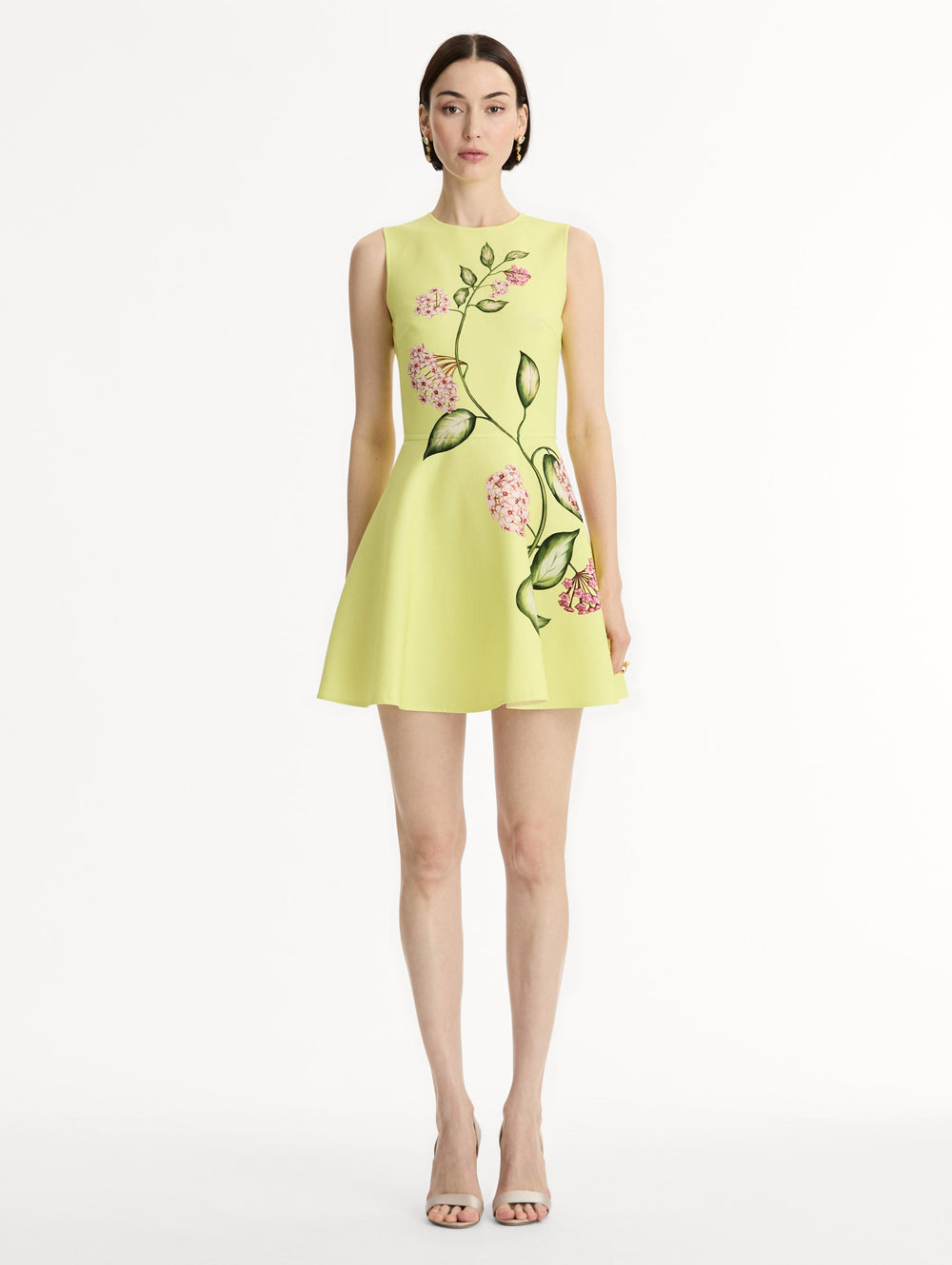 Oscar de la Renta Porcelain Flower Mini Dress