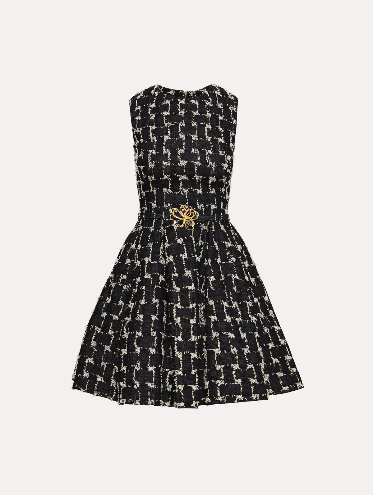 Oscar de la Renta Woven Denim Jacquard Mini Dress