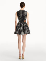 Oscar de la Renta Woven Denim Jacquard Mini Dress