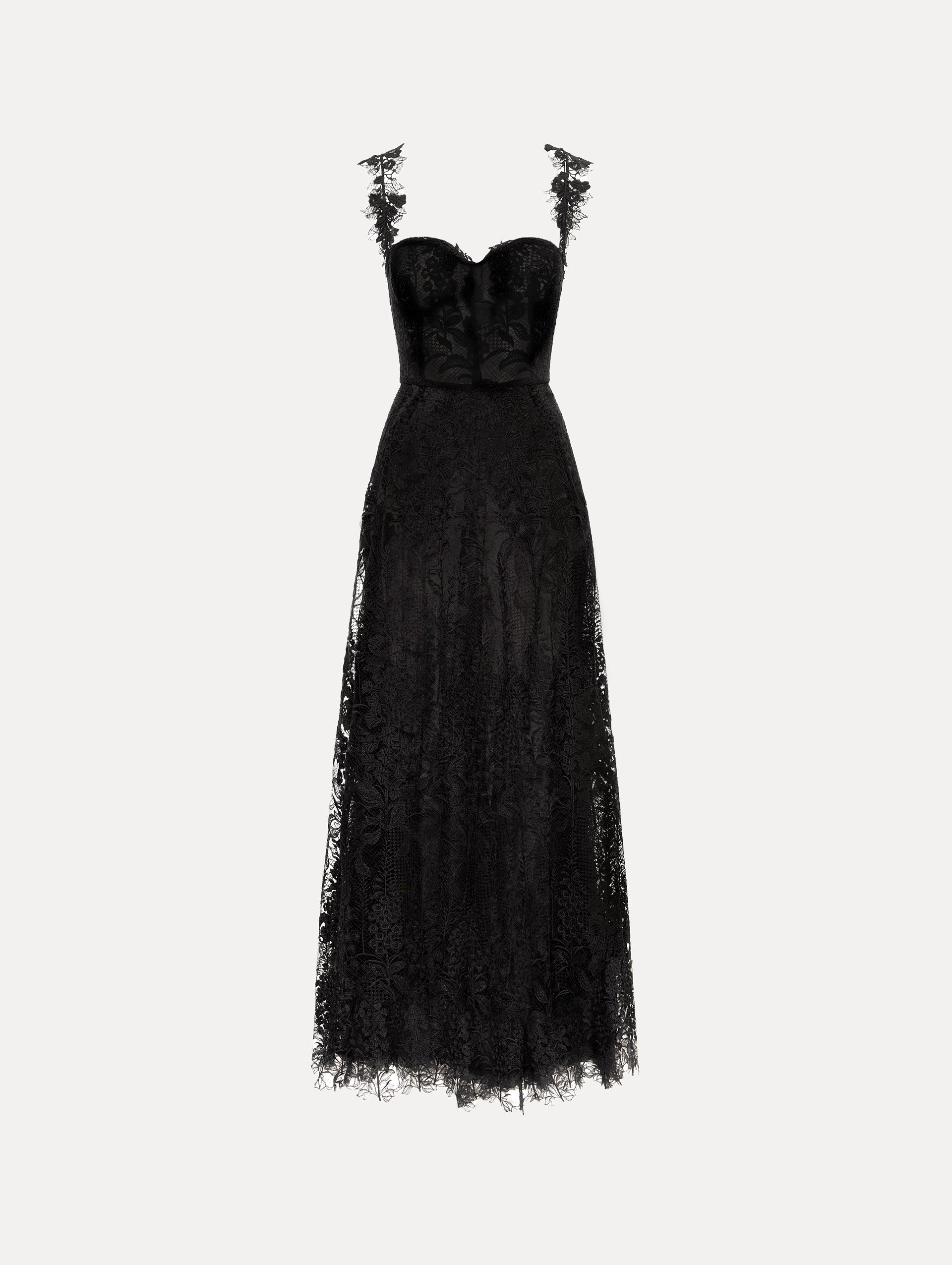 Oscar de la Renta Foxglove Guipure Cocktail Dress