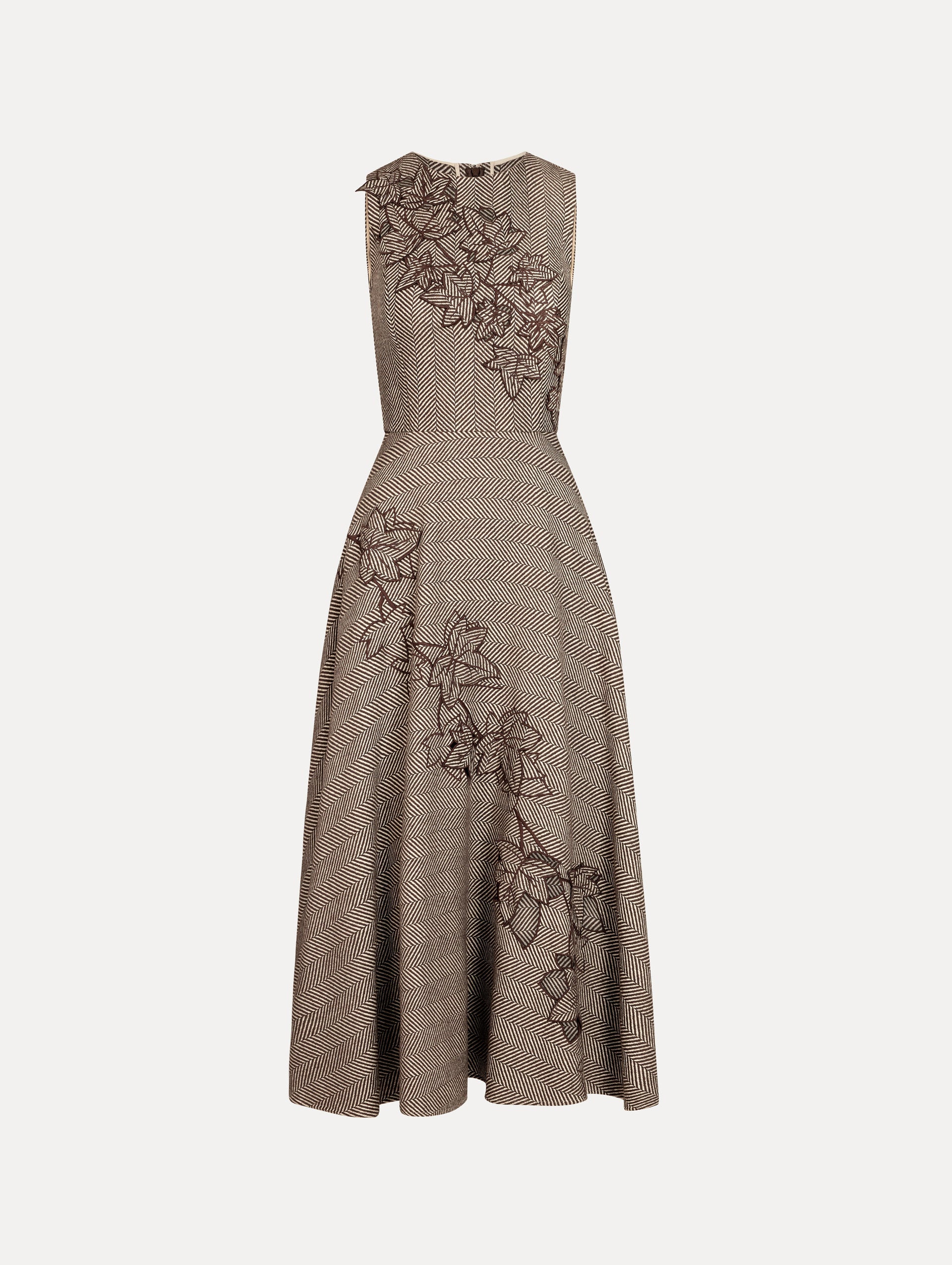 Oscar de la Renta Ivy Threadwork Cutout Dress