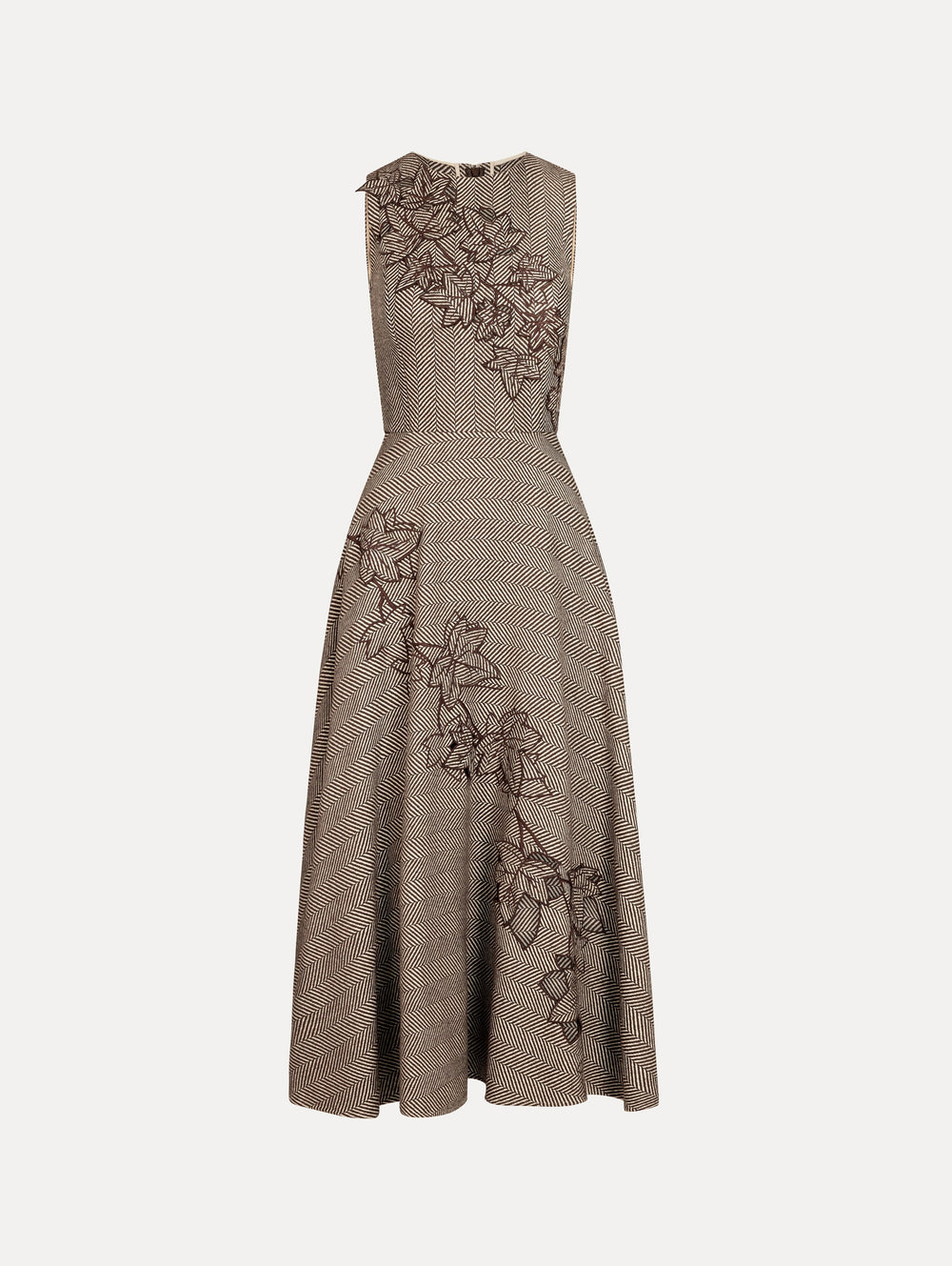 Oscar de la Renta Ivy Threadwork Cutout Dress