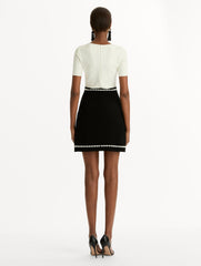 Oscar de la Renta Bubble Trim Dress