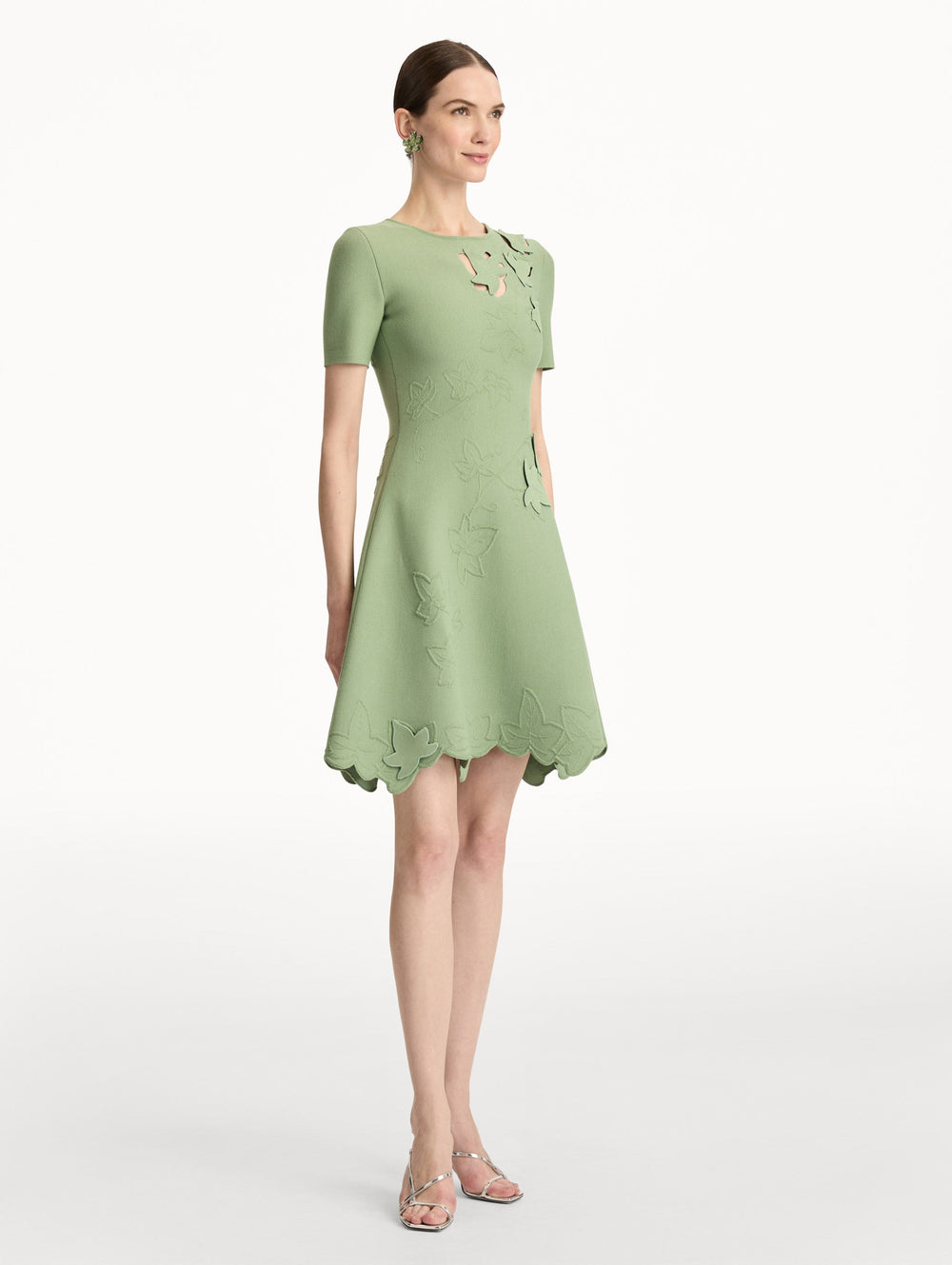 Oscar de la Renta Ivy Cutout Knit Dress