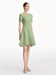 Oscar de la Renta Ivy Cutout Knit Dress