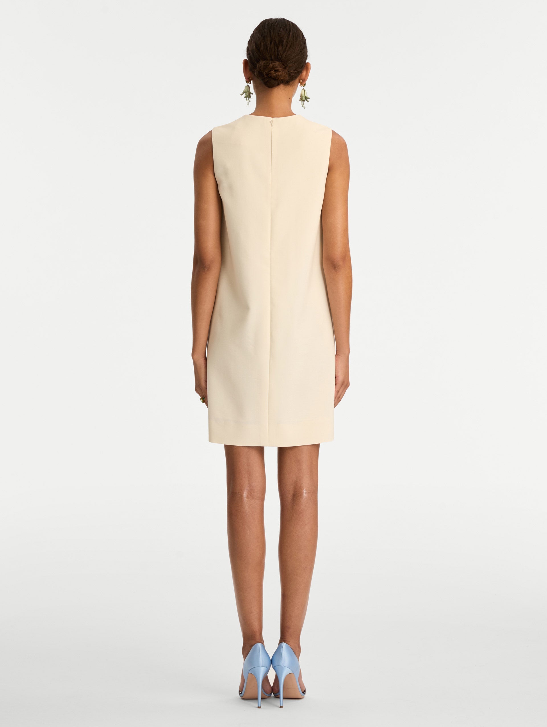Oscar de la Renta Allium Wool Shift Dress