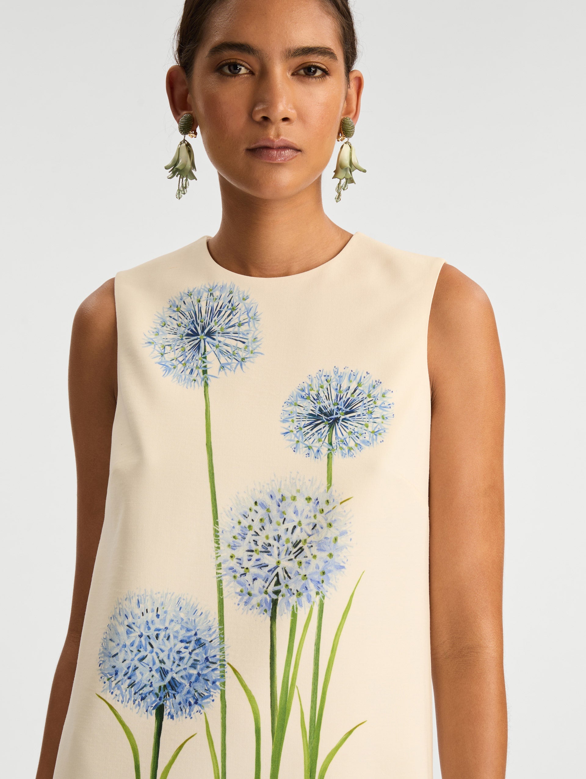 Oscar de la Renta Allium Wool Shift Dress