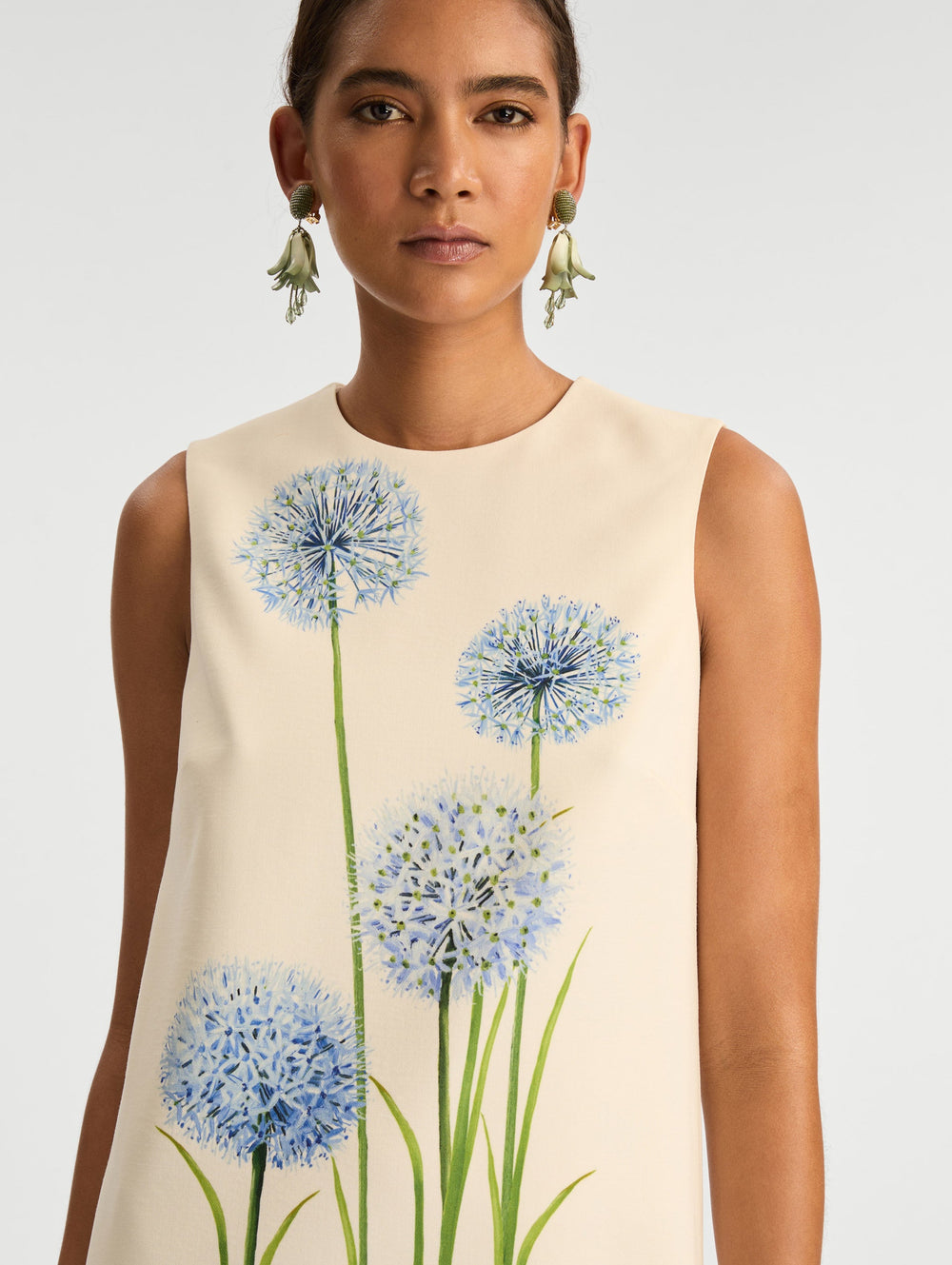 Oscar de la Renta Allium Wool Shift Dress