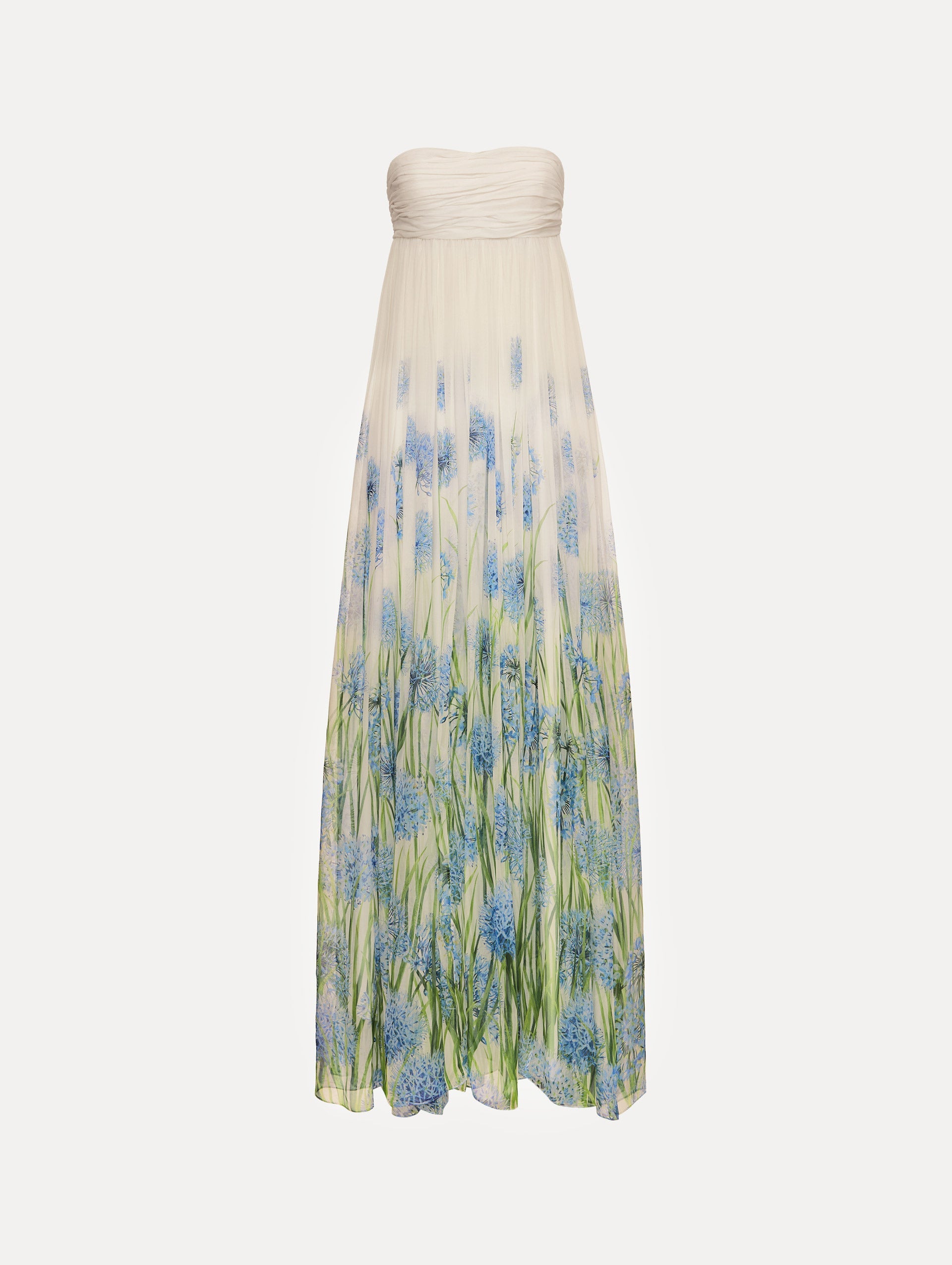 Oscar de la Renta Degradé Allium Chiffon Gown