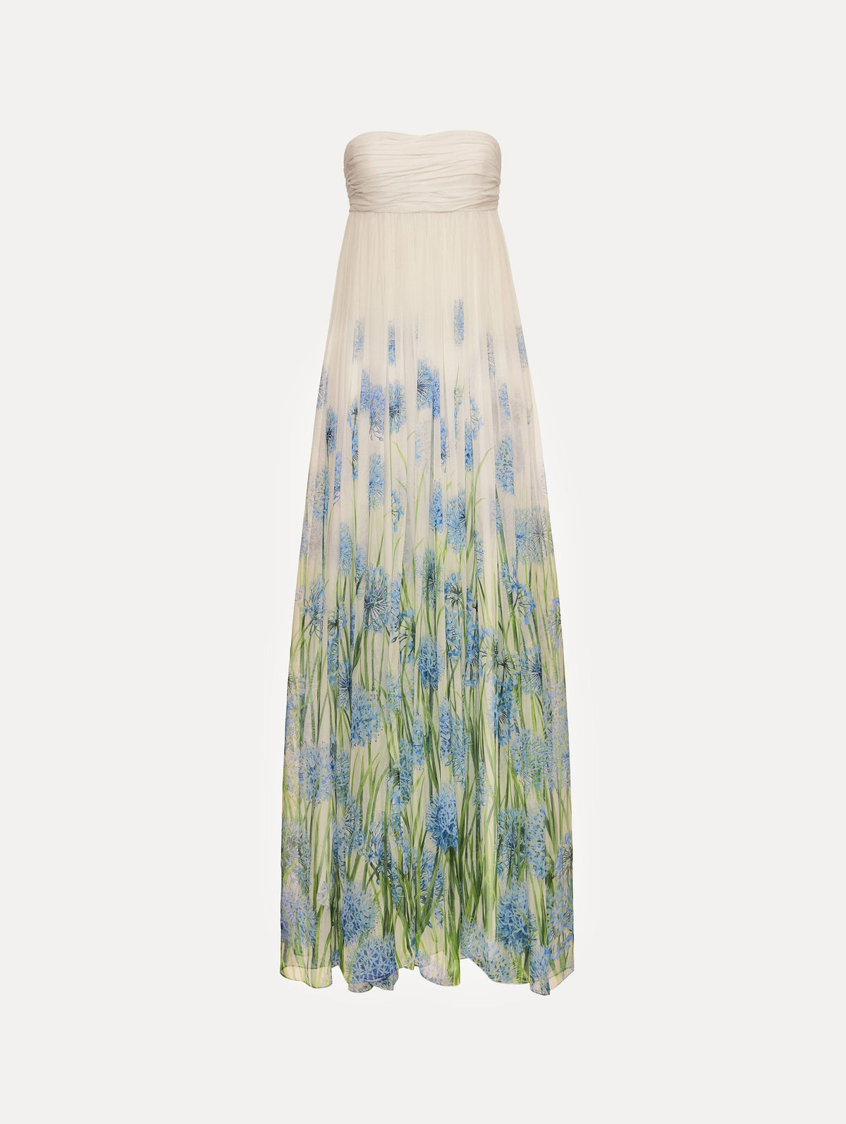 Oscar de la Renta Degradé Allium Chiffon Gown